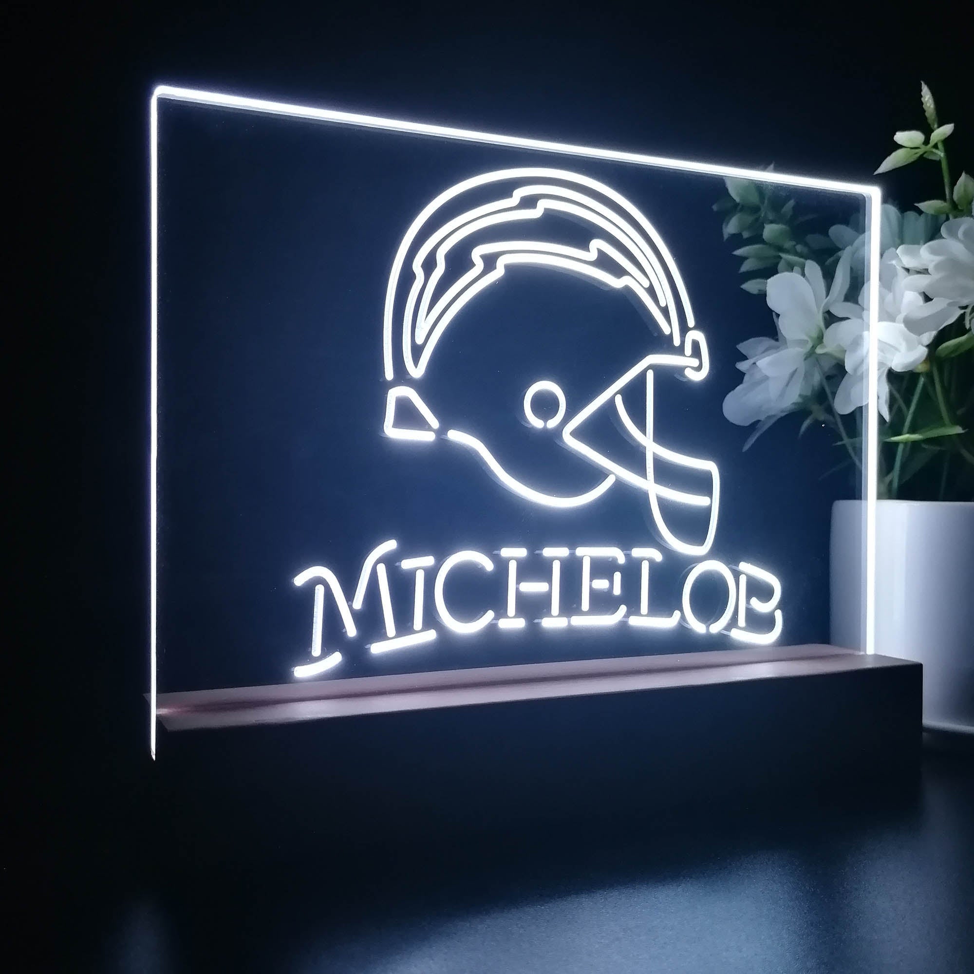 Michelob Bar Los Angeles Chargers Night Light LED Sign