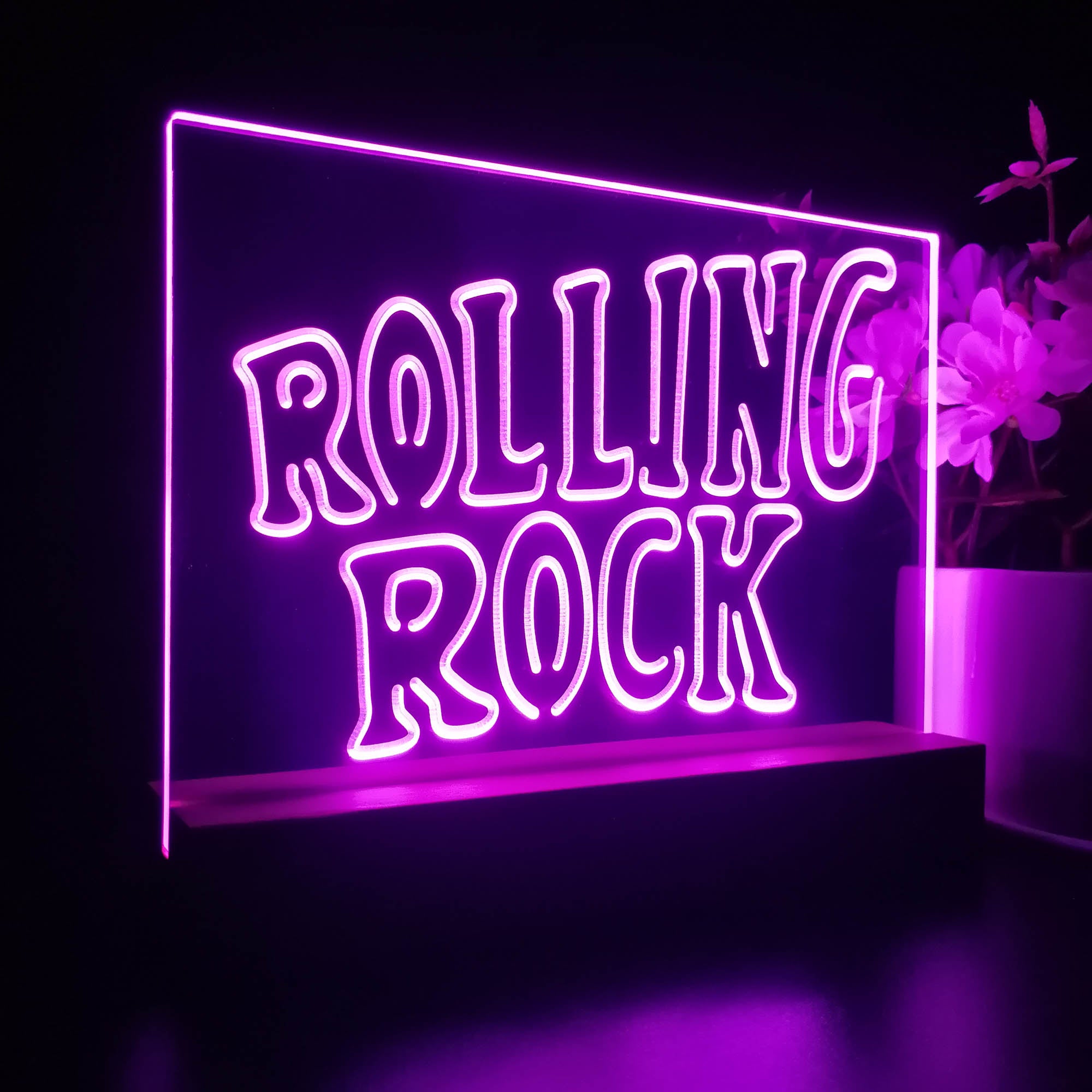 Rolling Rock Music Night Light LED Sign