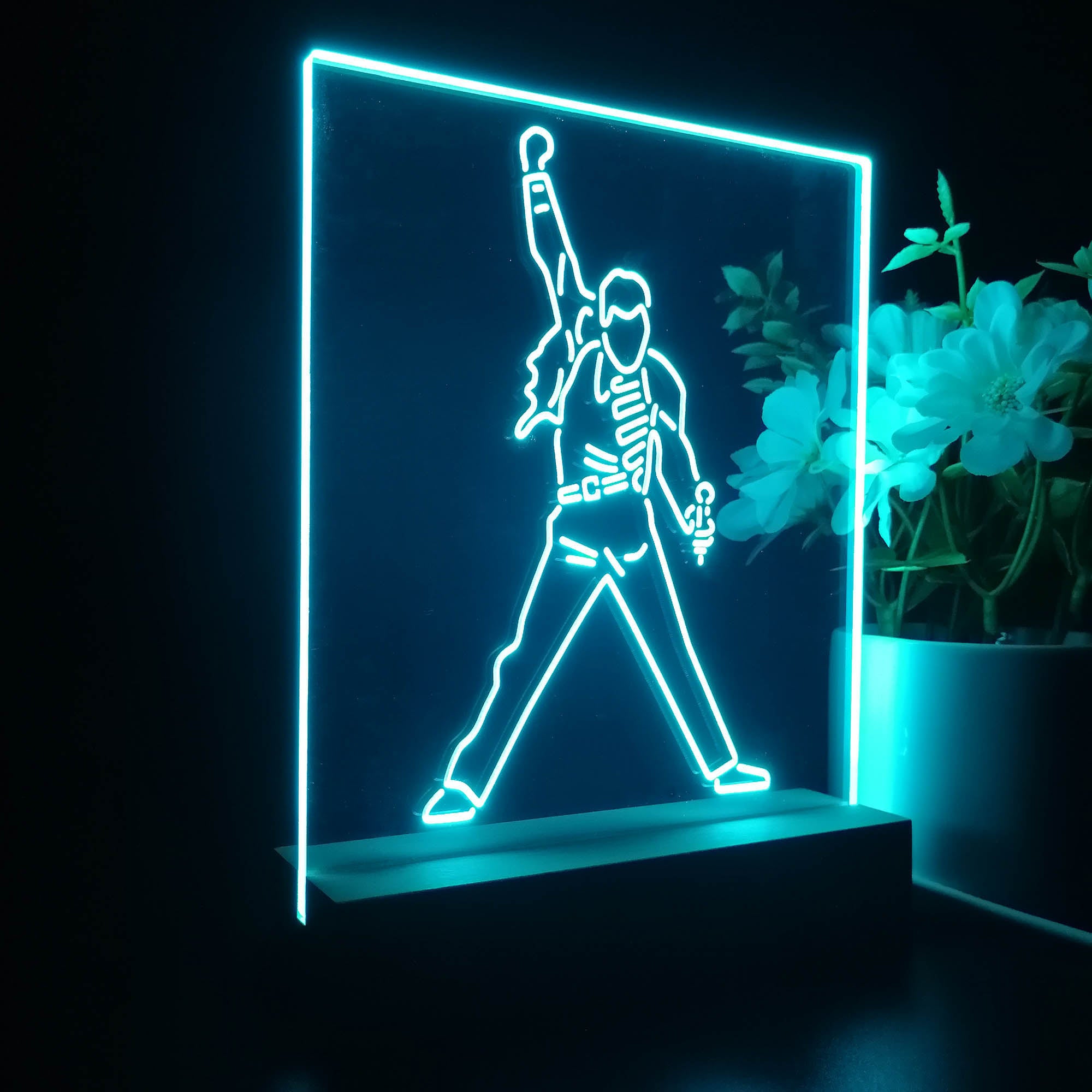 Freddie Mercury Night Light LED Sign