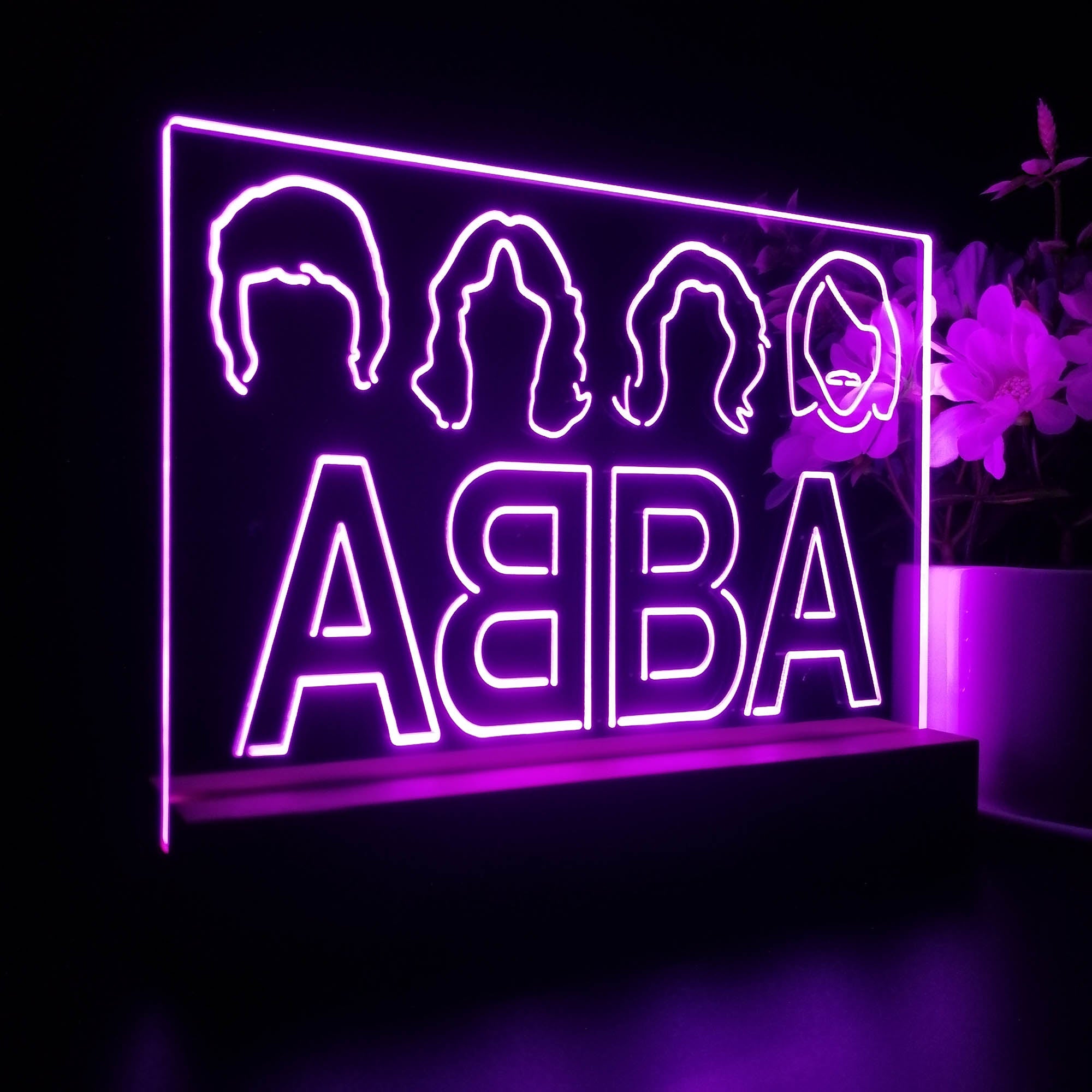 ABBA Band Music Night Light LED Sign