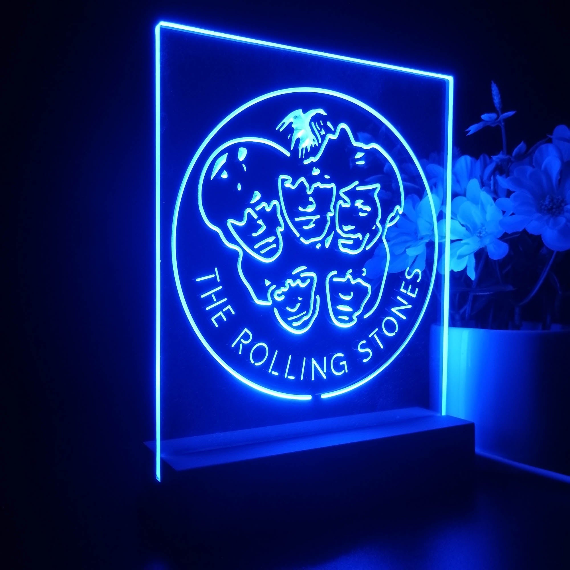 The Rolling Stones Heads Night Light LED Sign