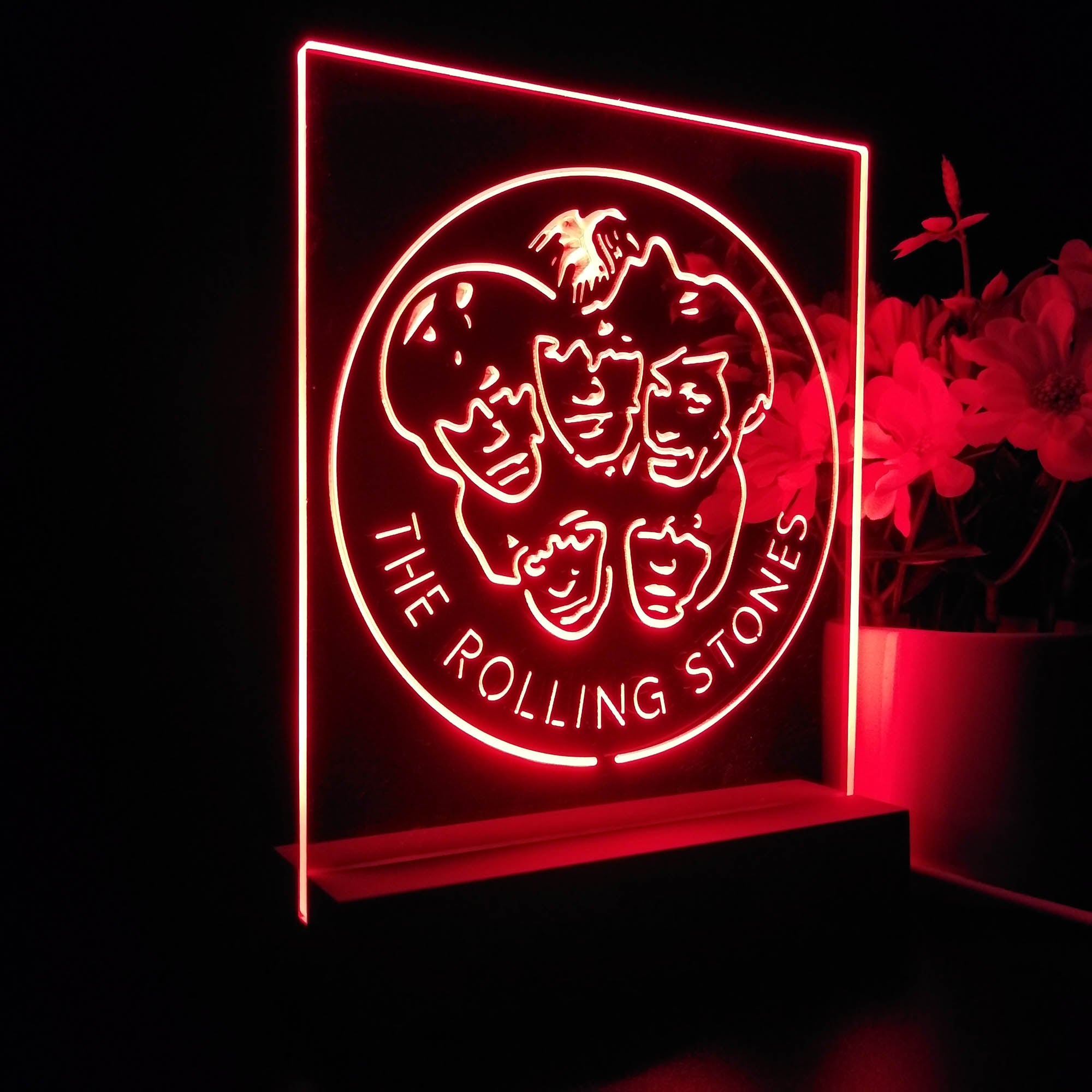 The Rolling Stones Heads Night Light LED Sign
