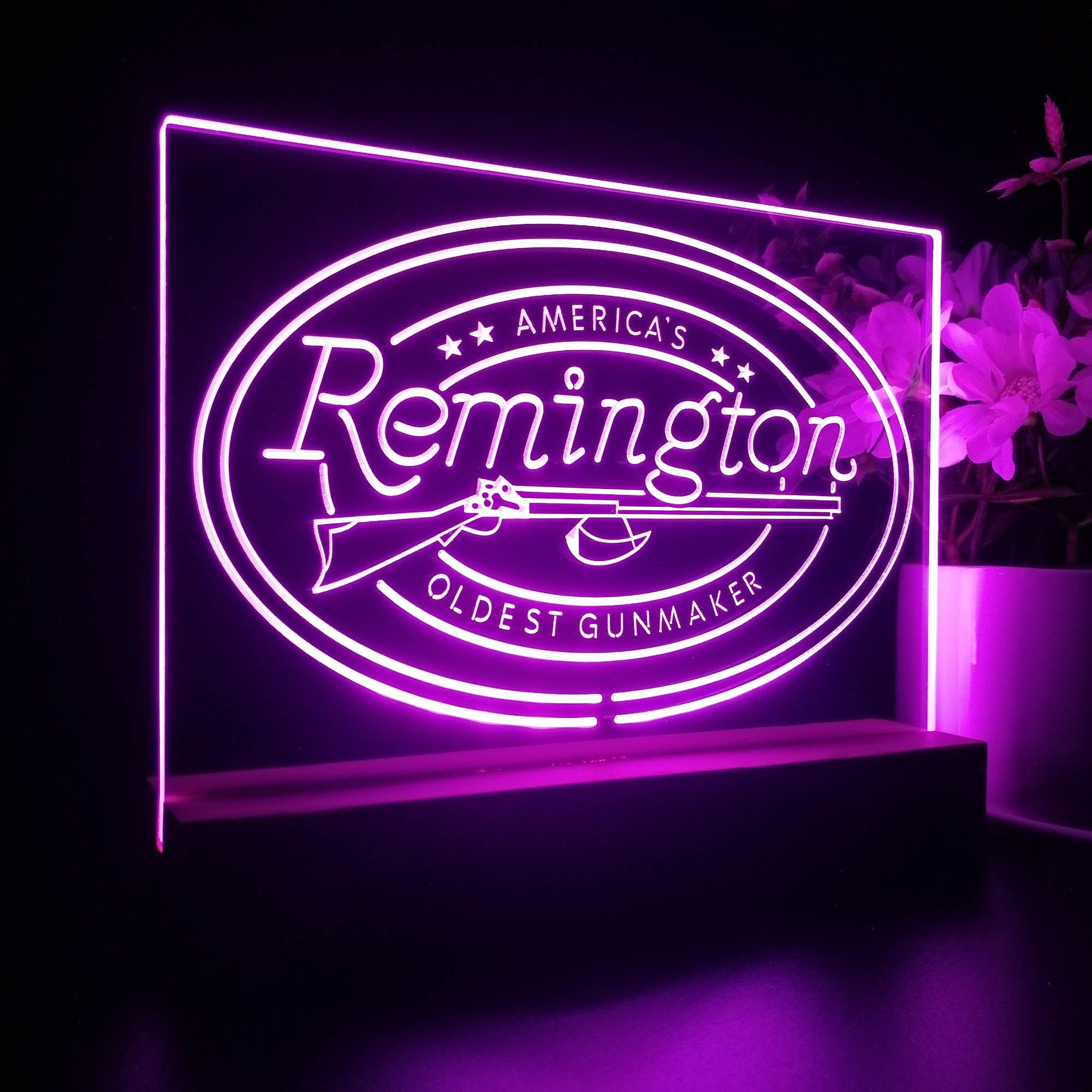 American Remington Garage Night Light LED Sign