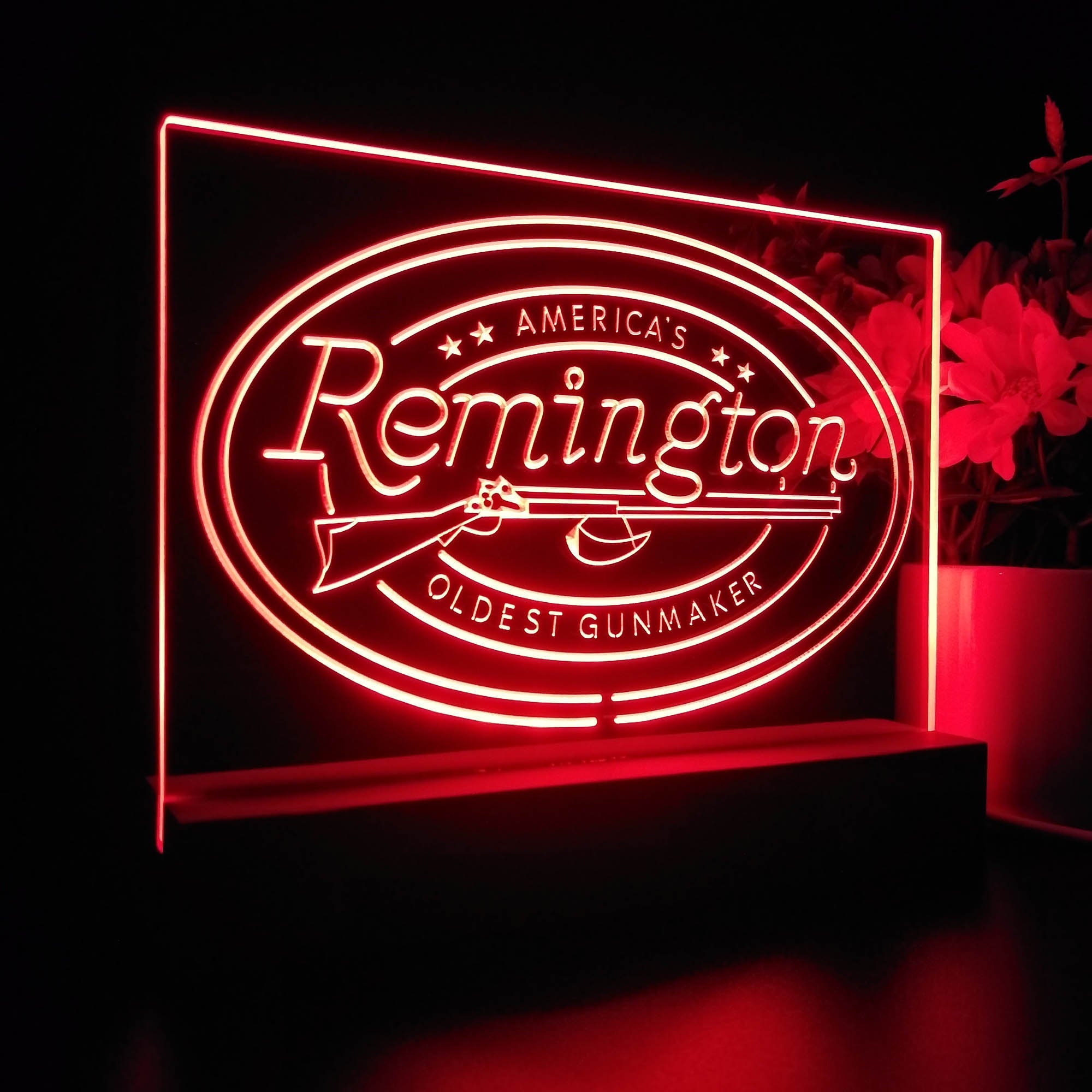 American Remington Garage Night Light LED Sign