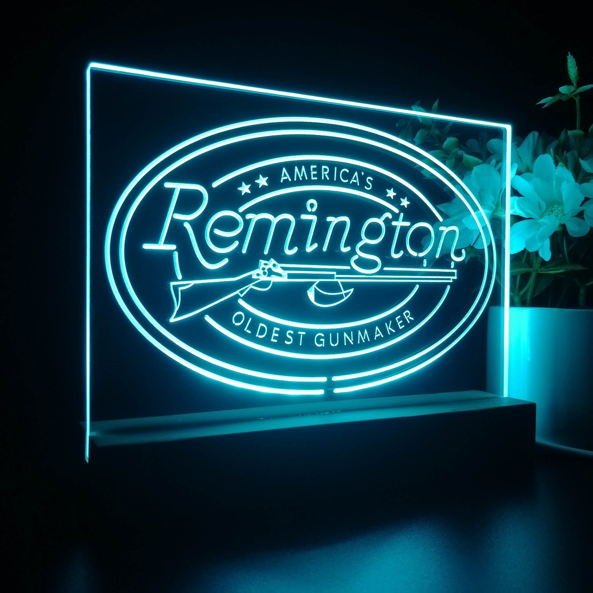 American Remington Garage Night Light LED Sign