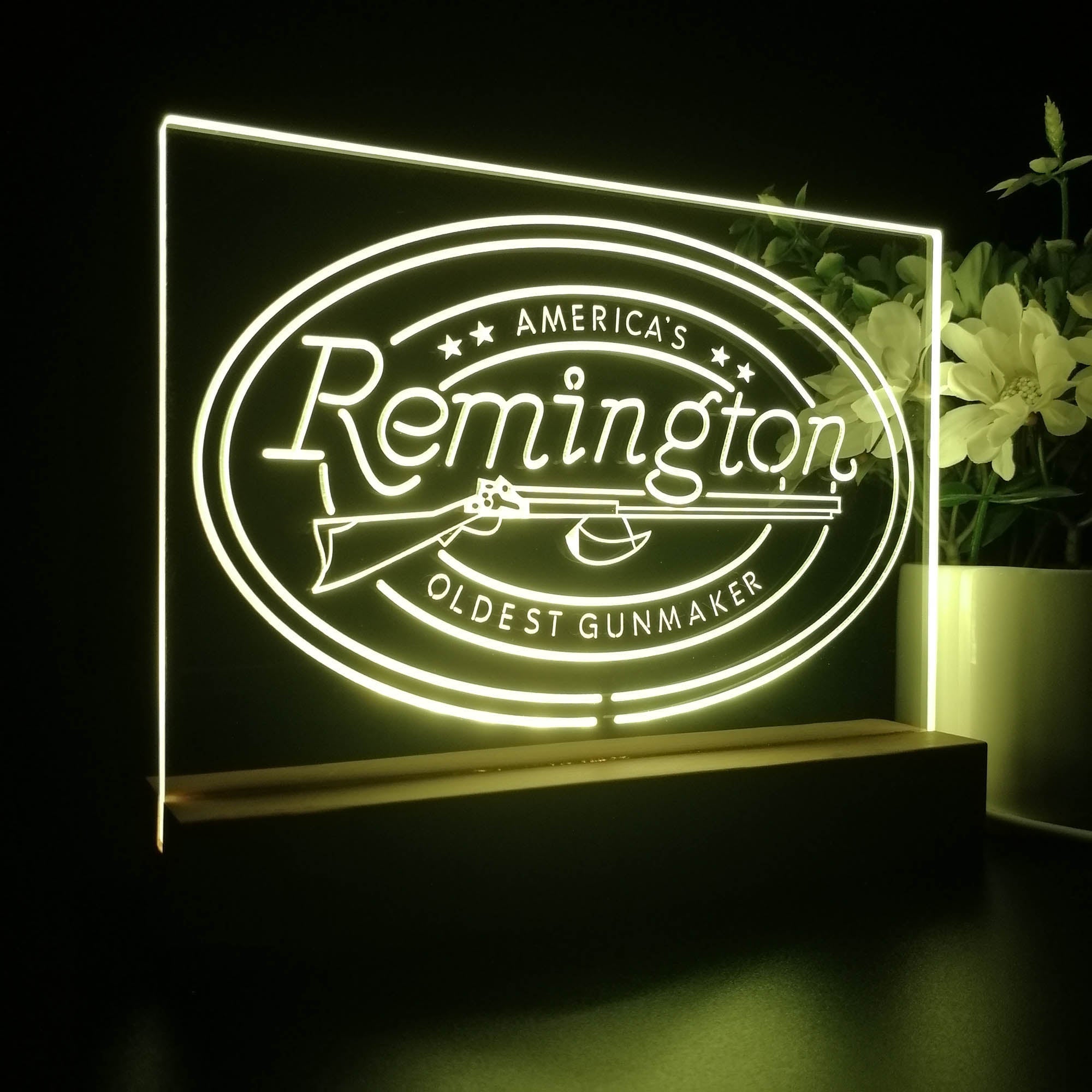 American Remington Garage Night Light LED Sign