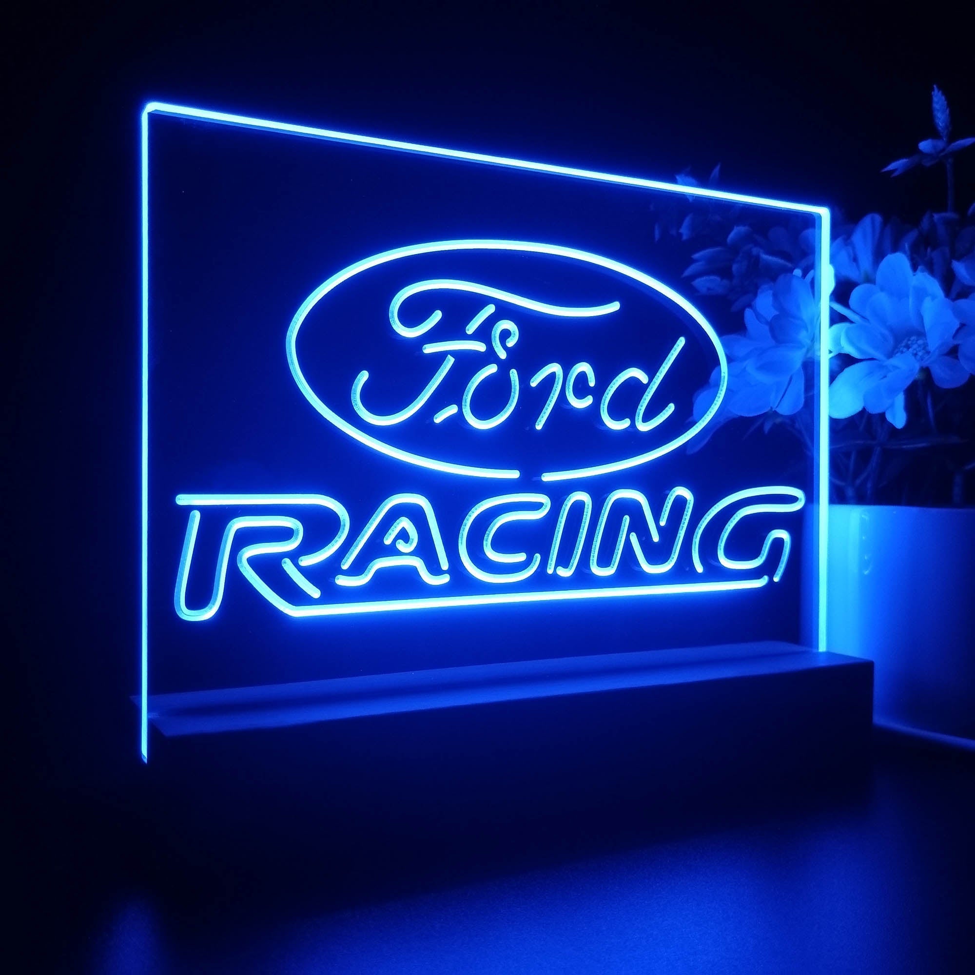 Ford Racing Car Bar Night Light LED Sign