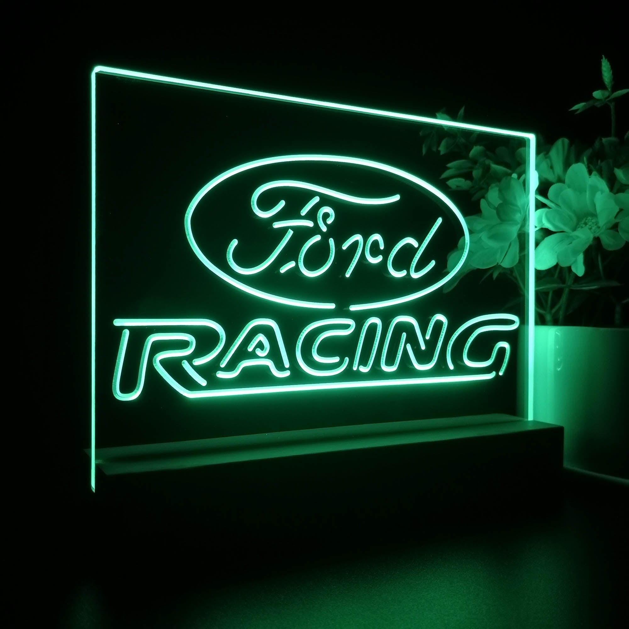 Ford Racing Car Bar Night Light LED Sign