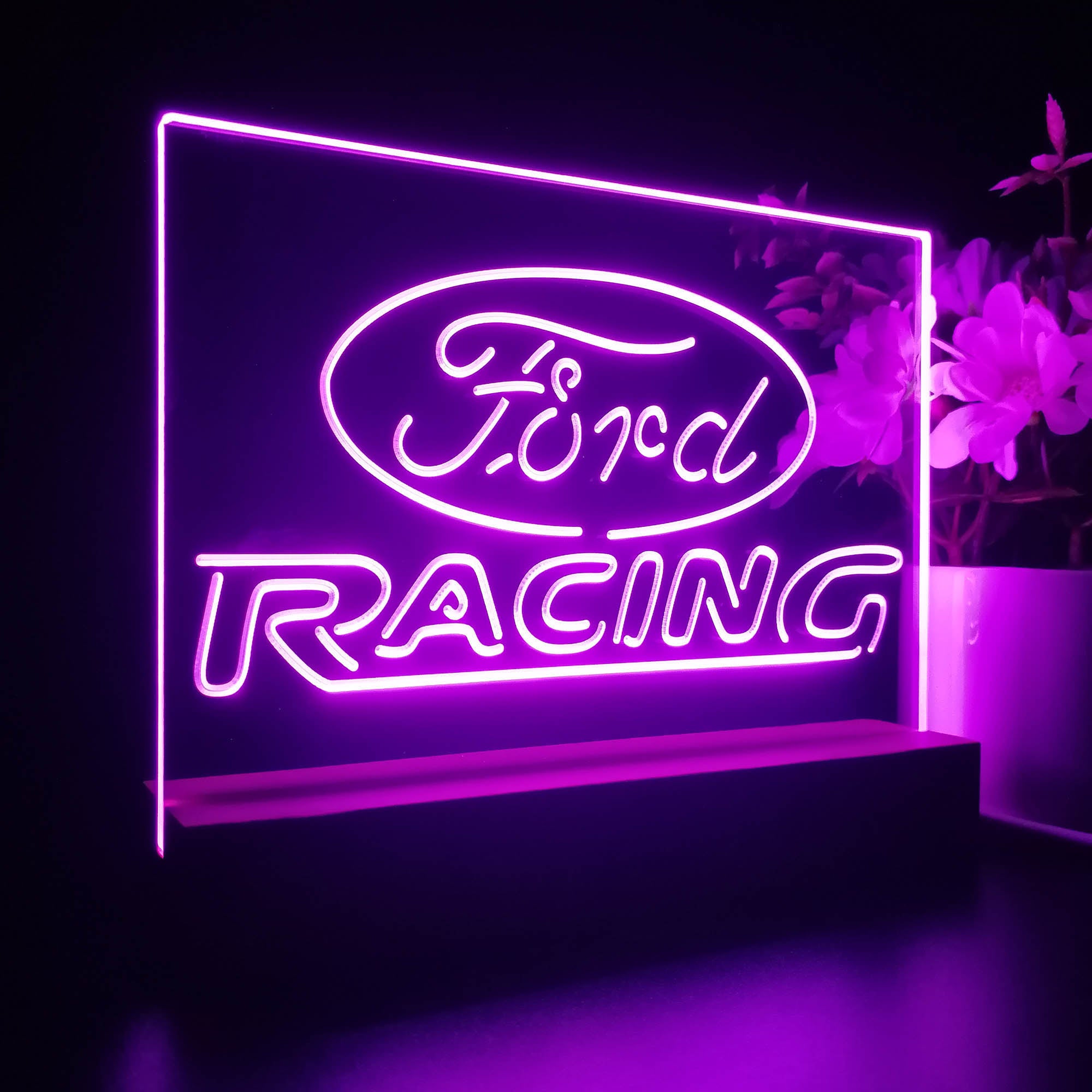 Ford Racing Car Bar Night Light LED Sign