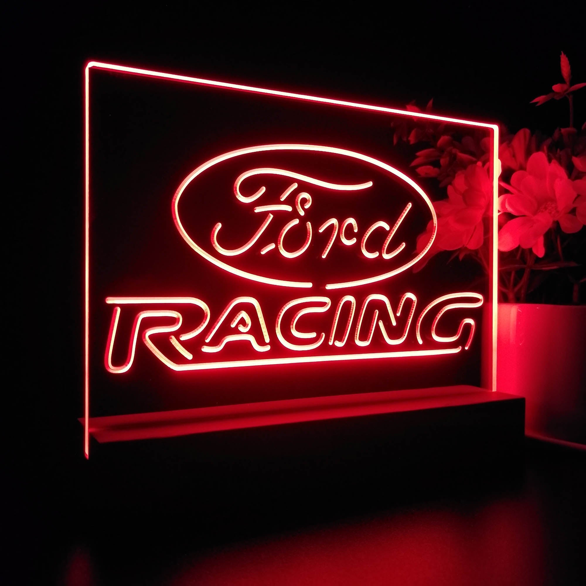 Ford Racing Car Bar Night Light LED Sign