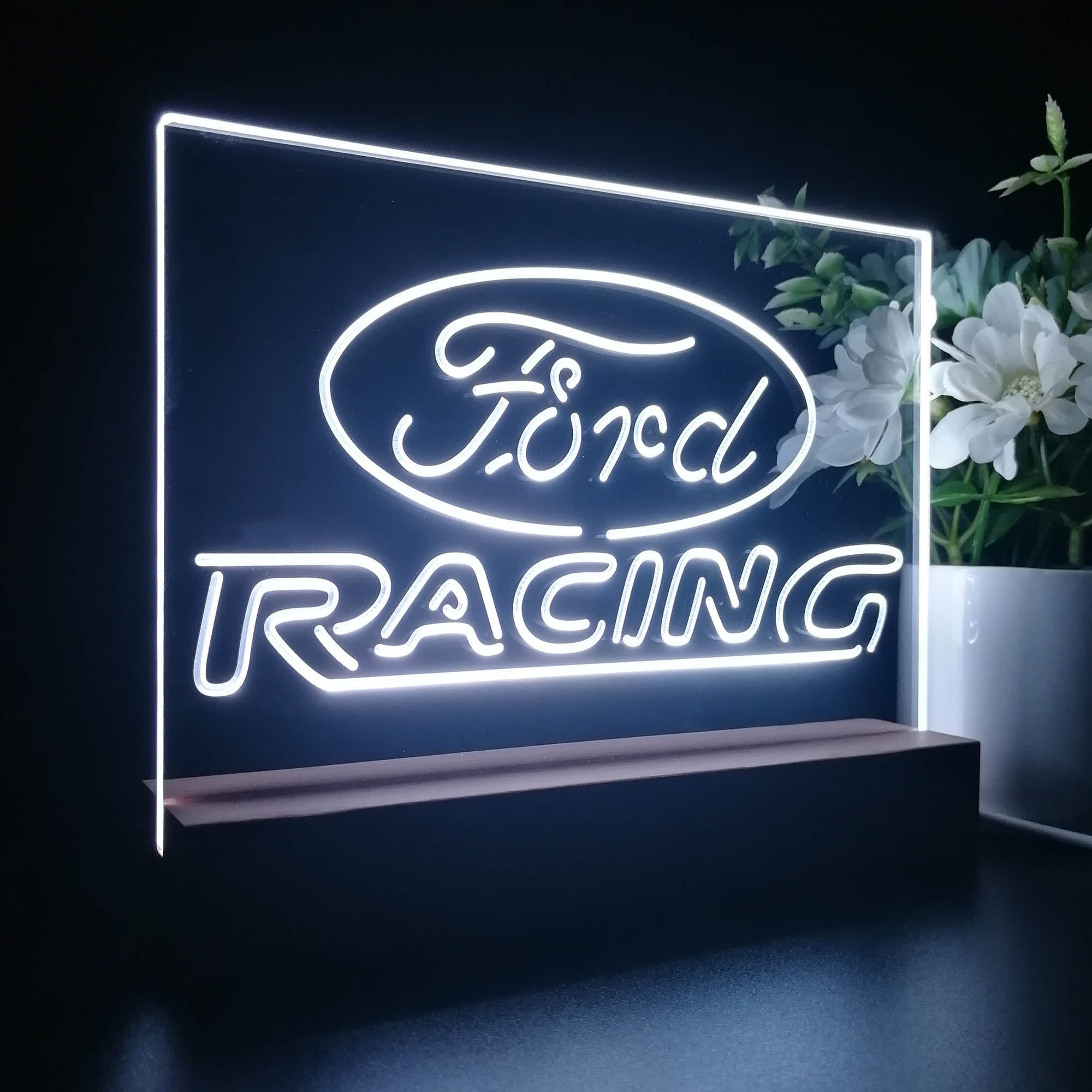 Ford Racing Car Bar Night Light LED Sign