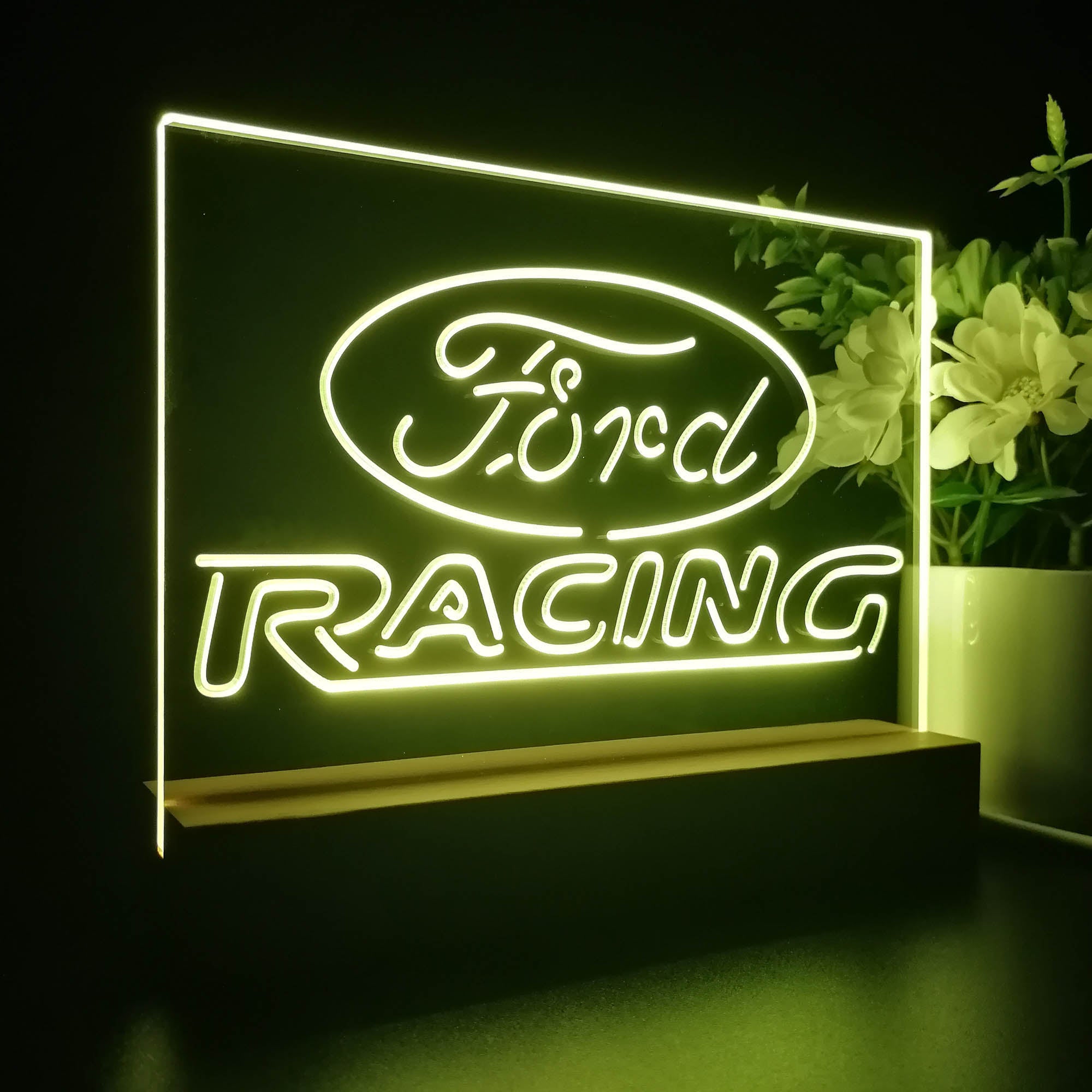 Ford Racing Car Bar Night Light LED Sign