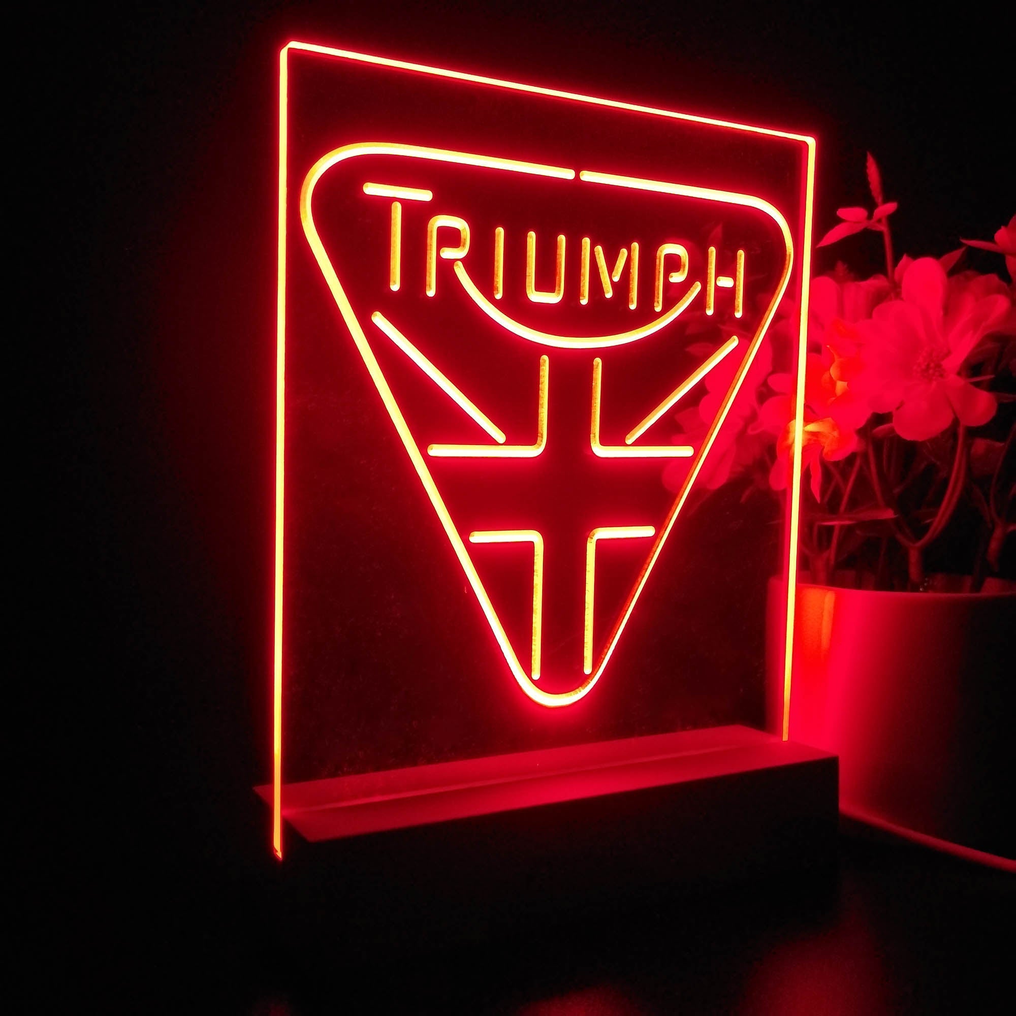 Triumph Truck Car Night Light LED Sign