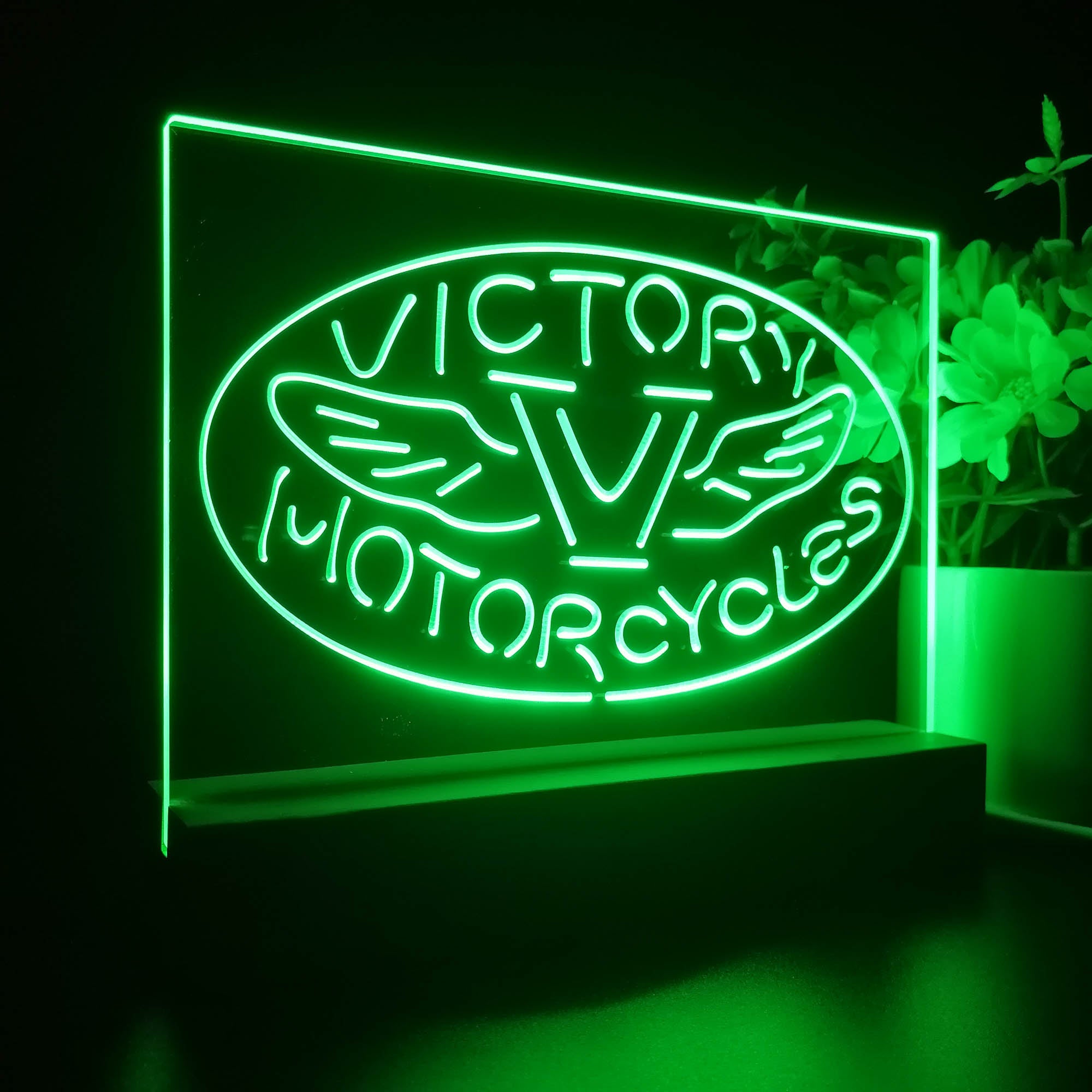 Victory Motorcycles Club Night Light LED Sign