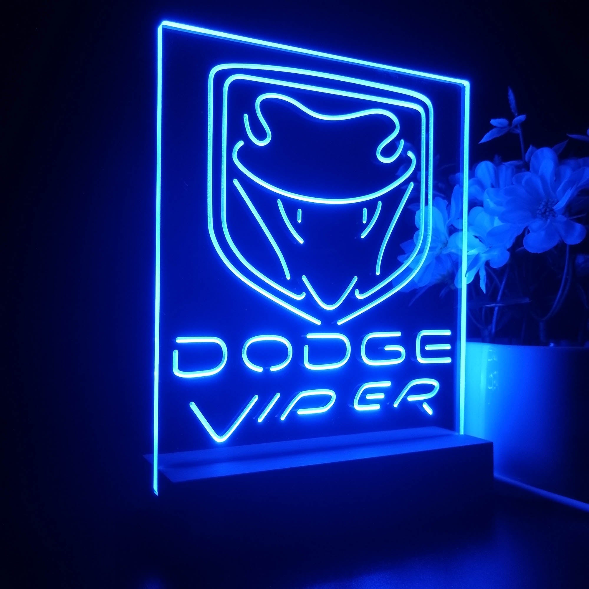 Dodge Viper Night Light LED Sign