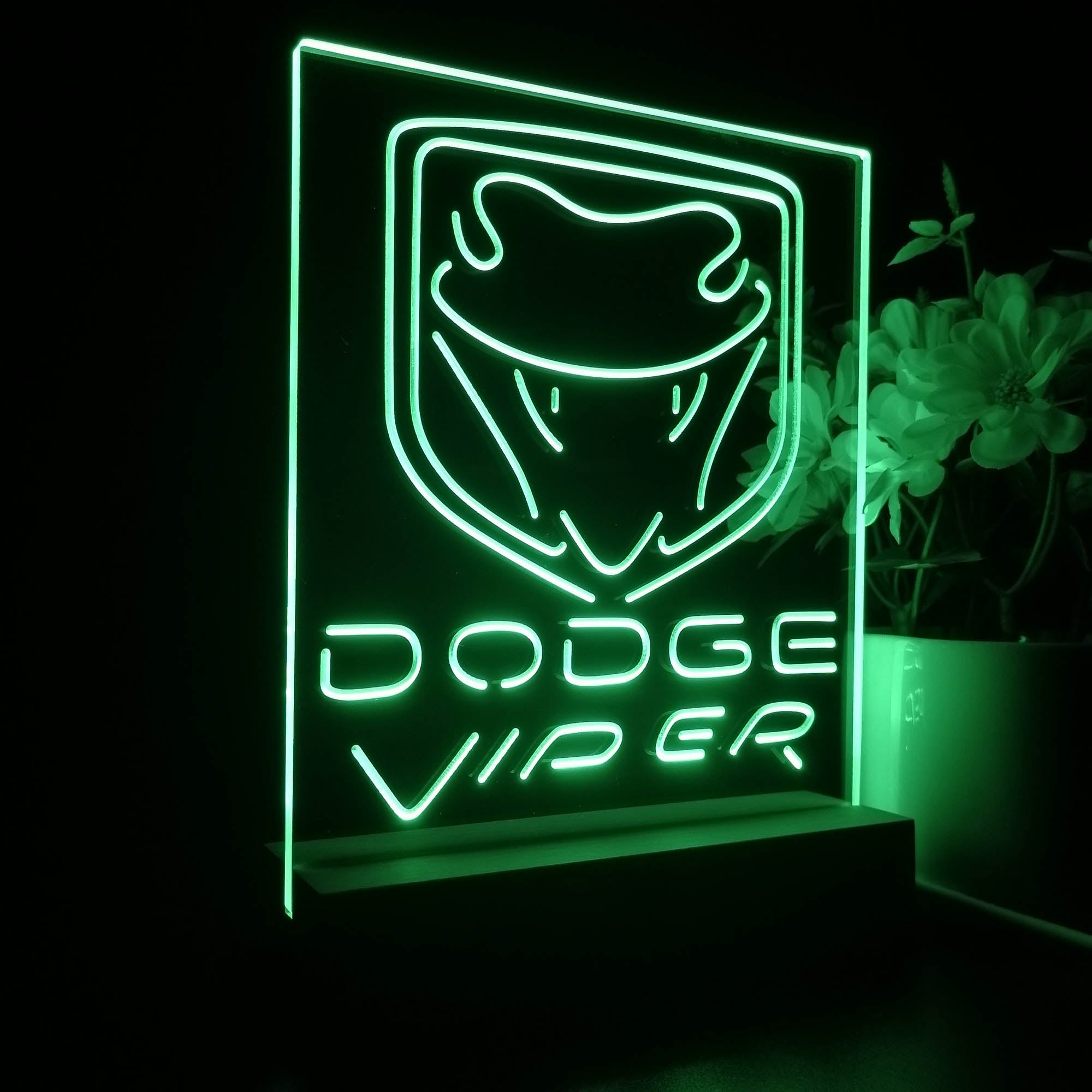 Dodge Viper Night Light LED Sign