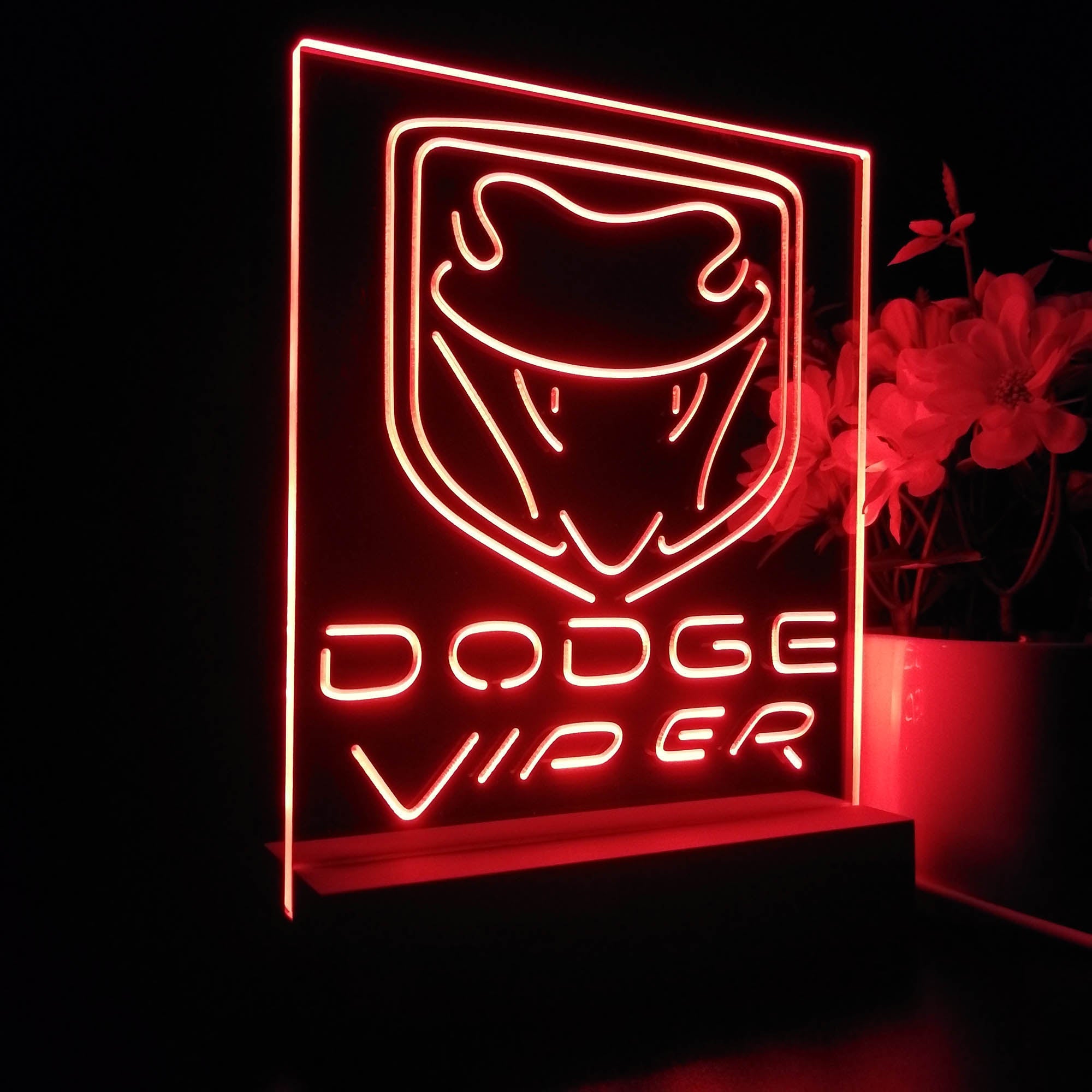 Dodge Viper Night Light LED Sign