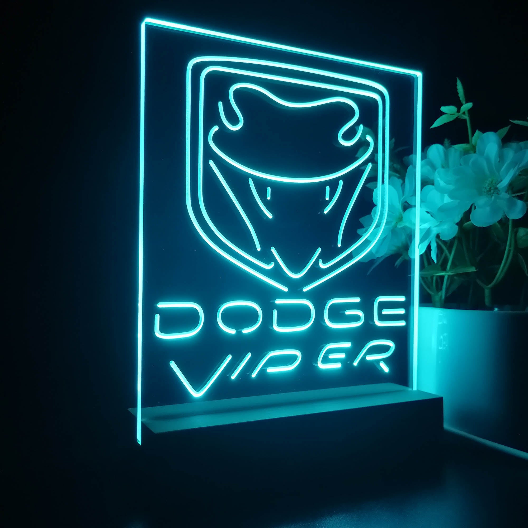 Dodge Viper Night Light LED Sign
