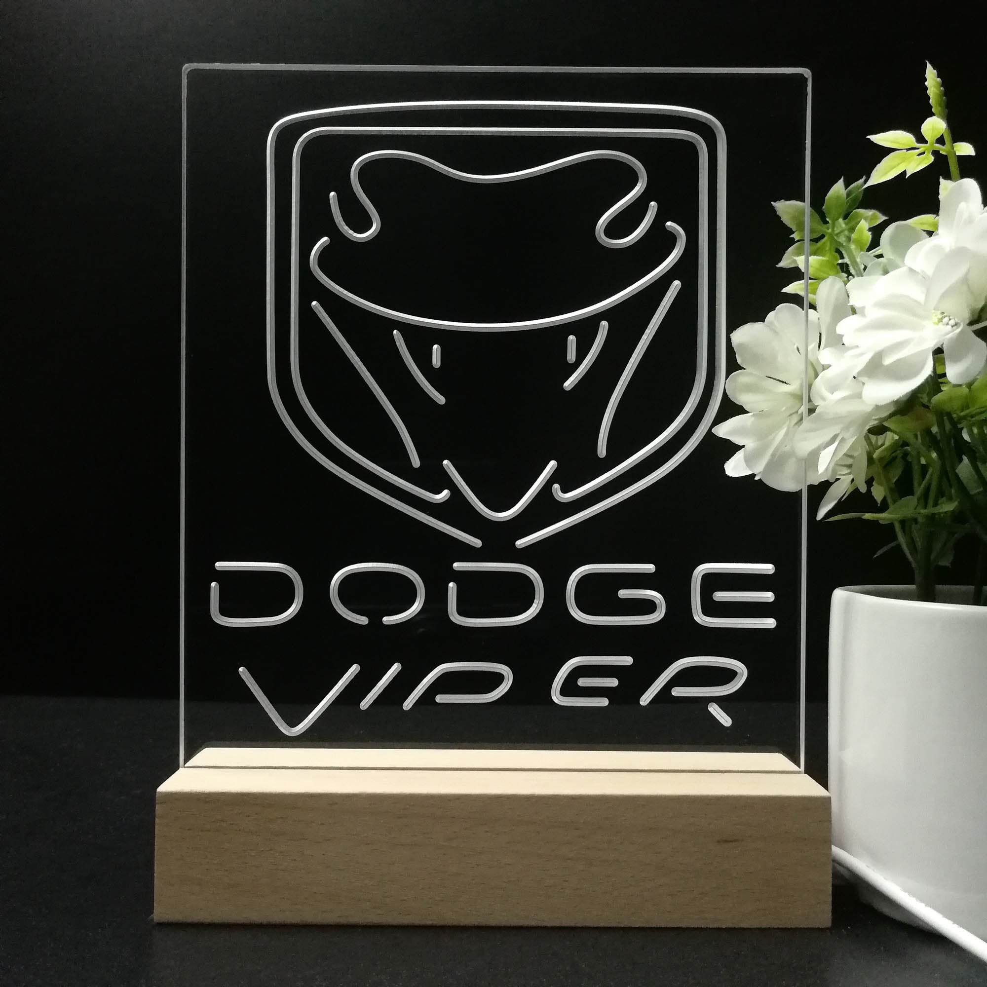 Dodge Viper Night Light LED Sign