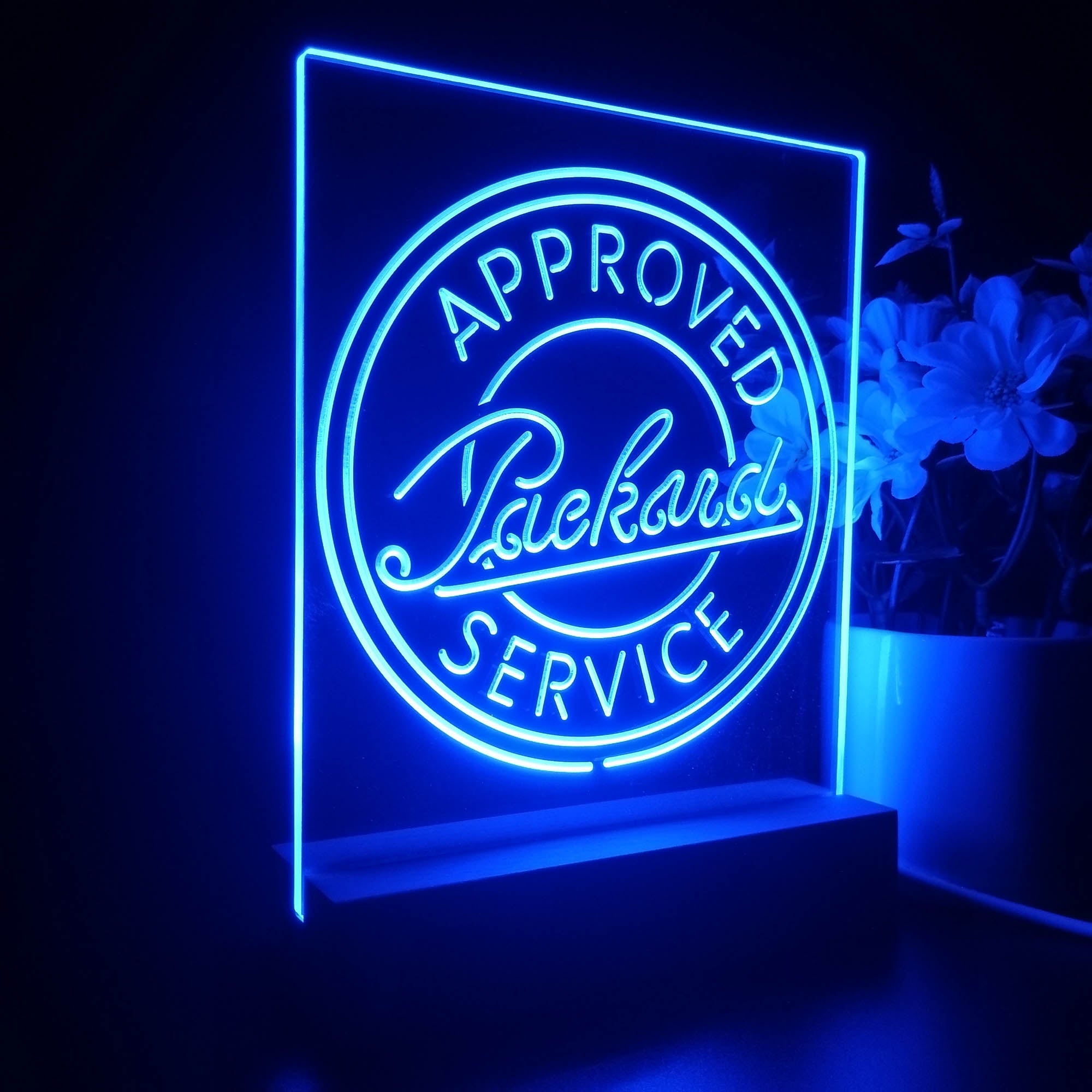 Approved Packard Service Garage Night Light LED Sign