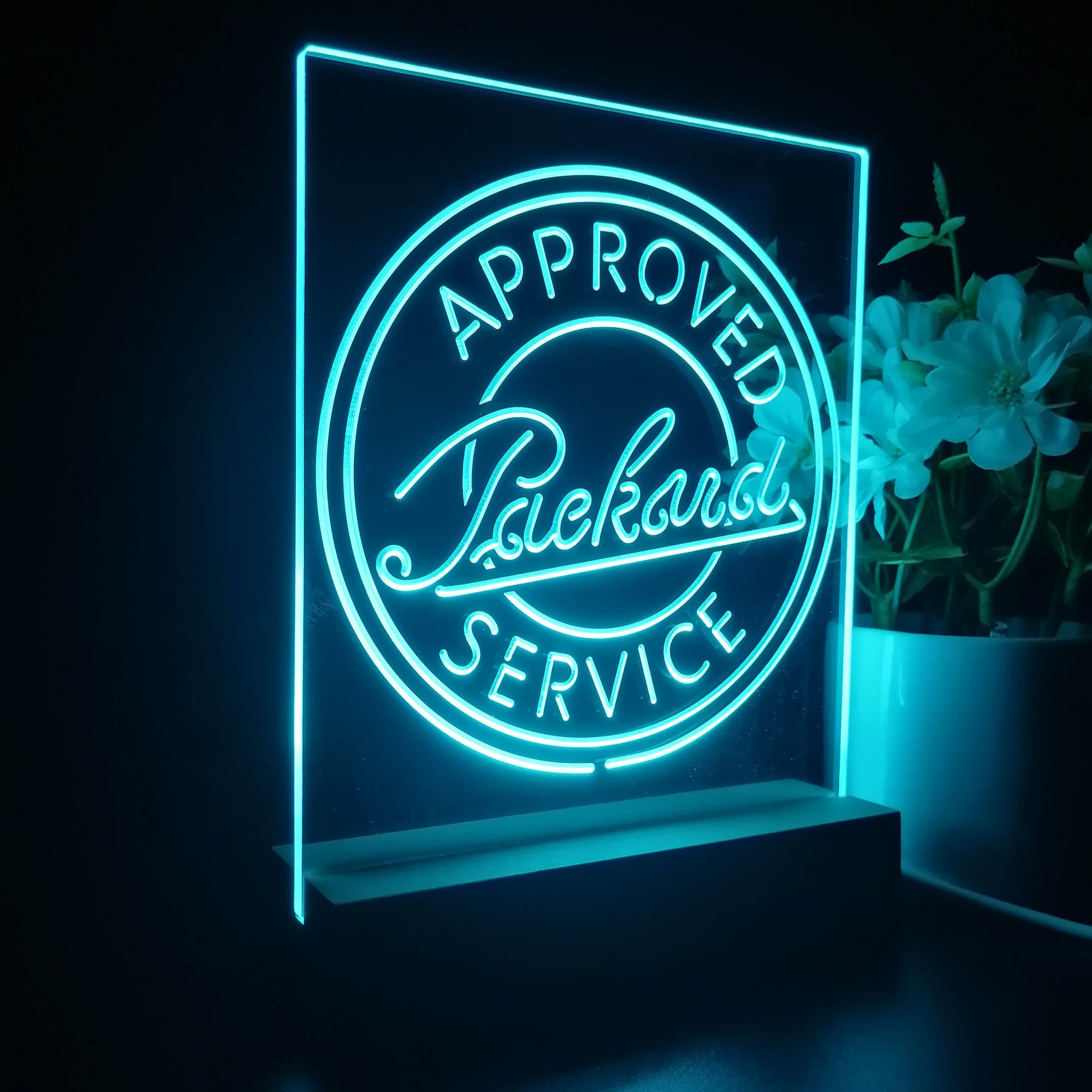 Approved Packard Service Garage Night Light LED Sign