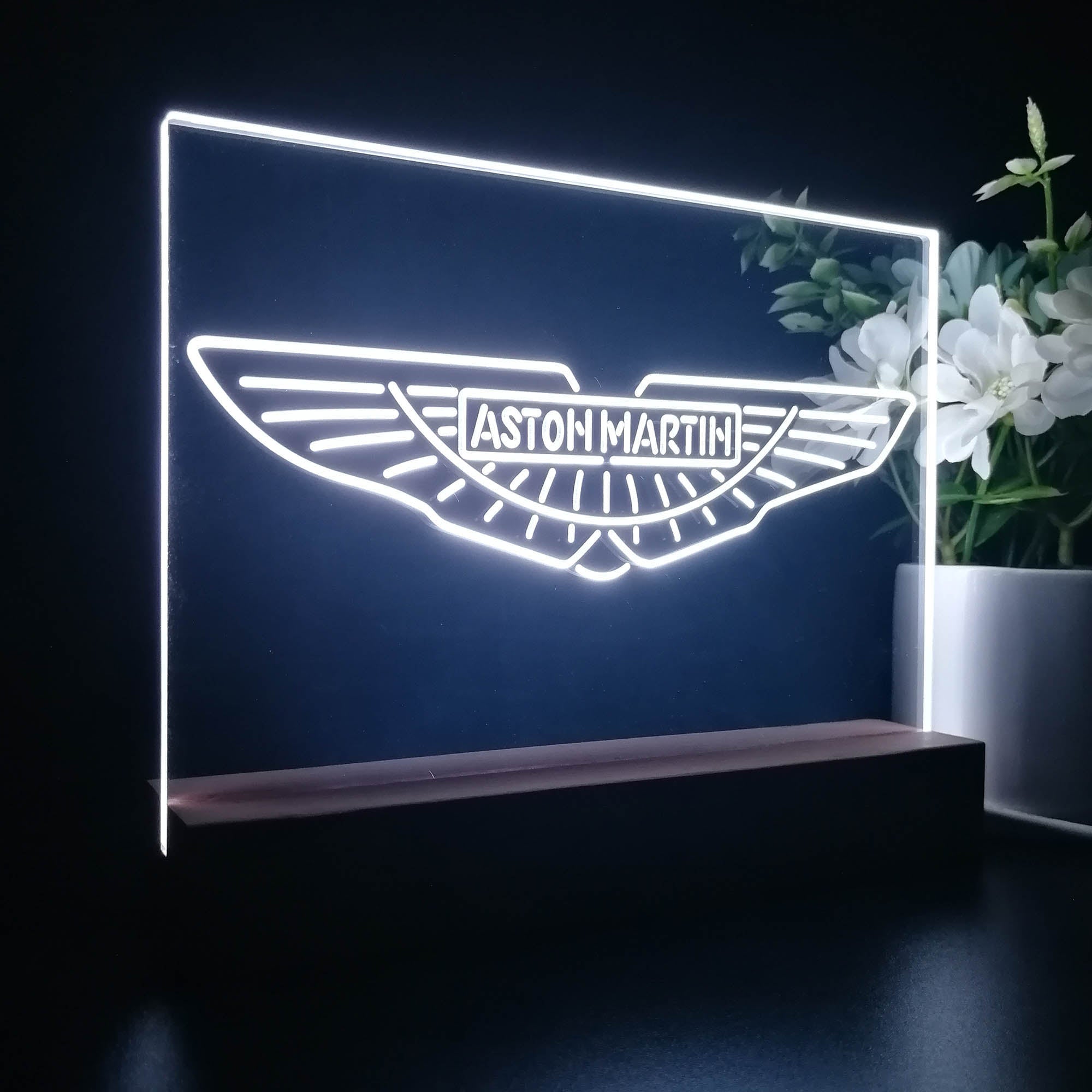 Aston Martin Sport Car Garage Night Light LED Sign