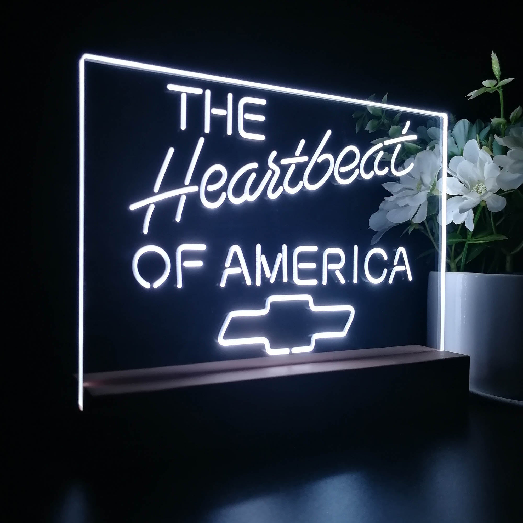 Chevrolet Heartbeat of America Night Light LED Sign