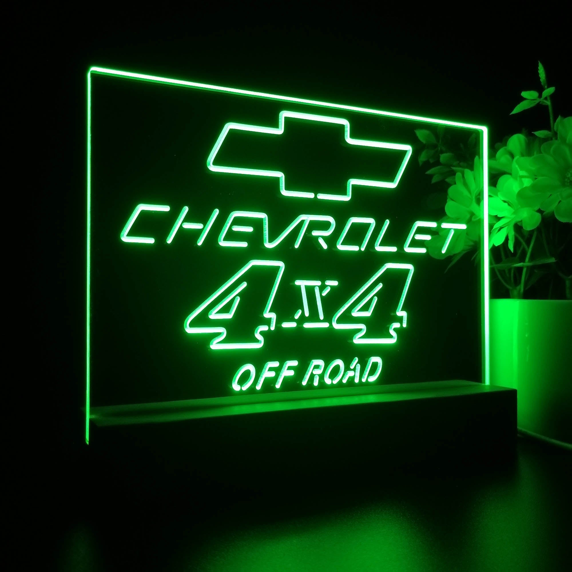Chevrolet 4x4 Off Road Night Light LED Sign