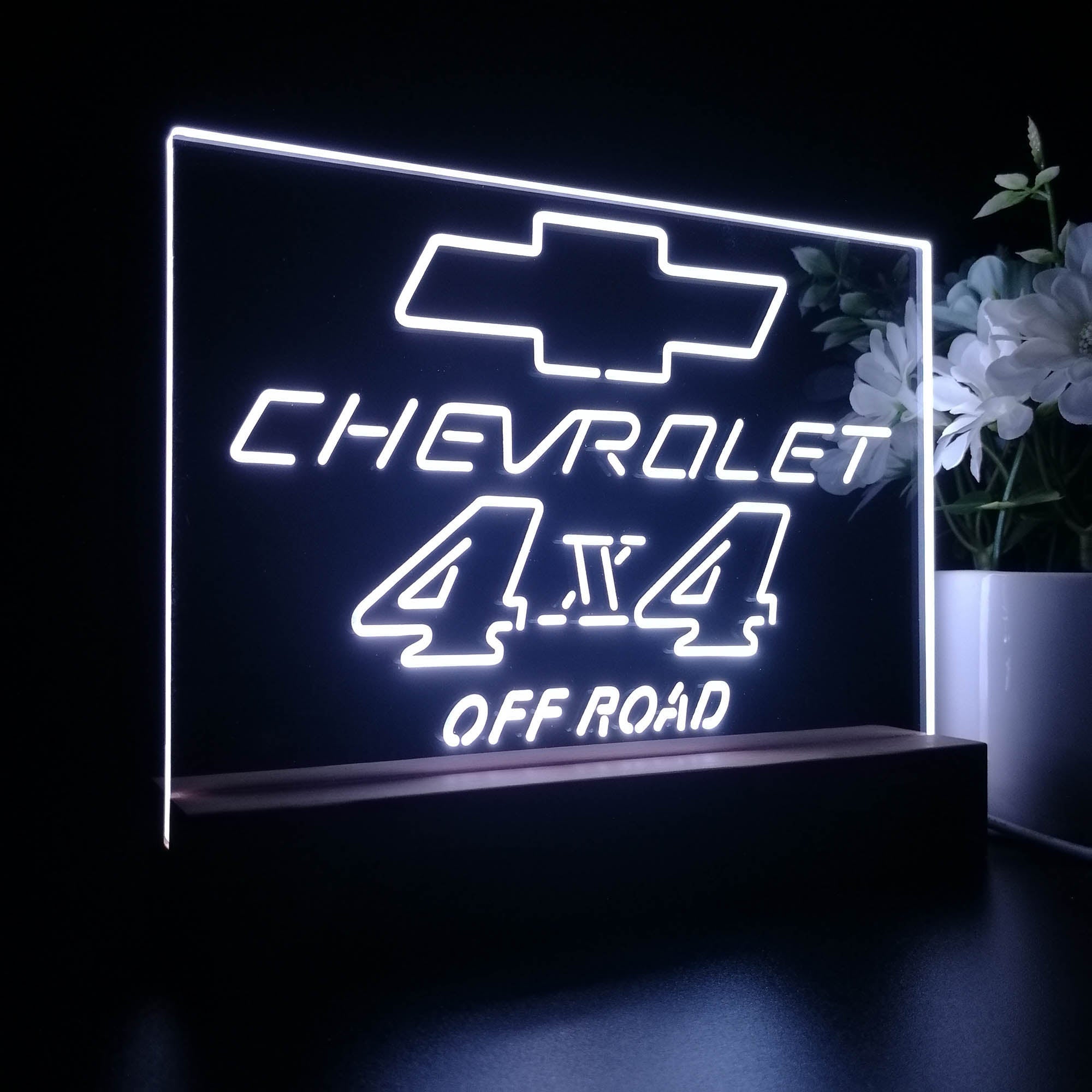 Chevrolet 4x4 Off Road Night Light LED Sign