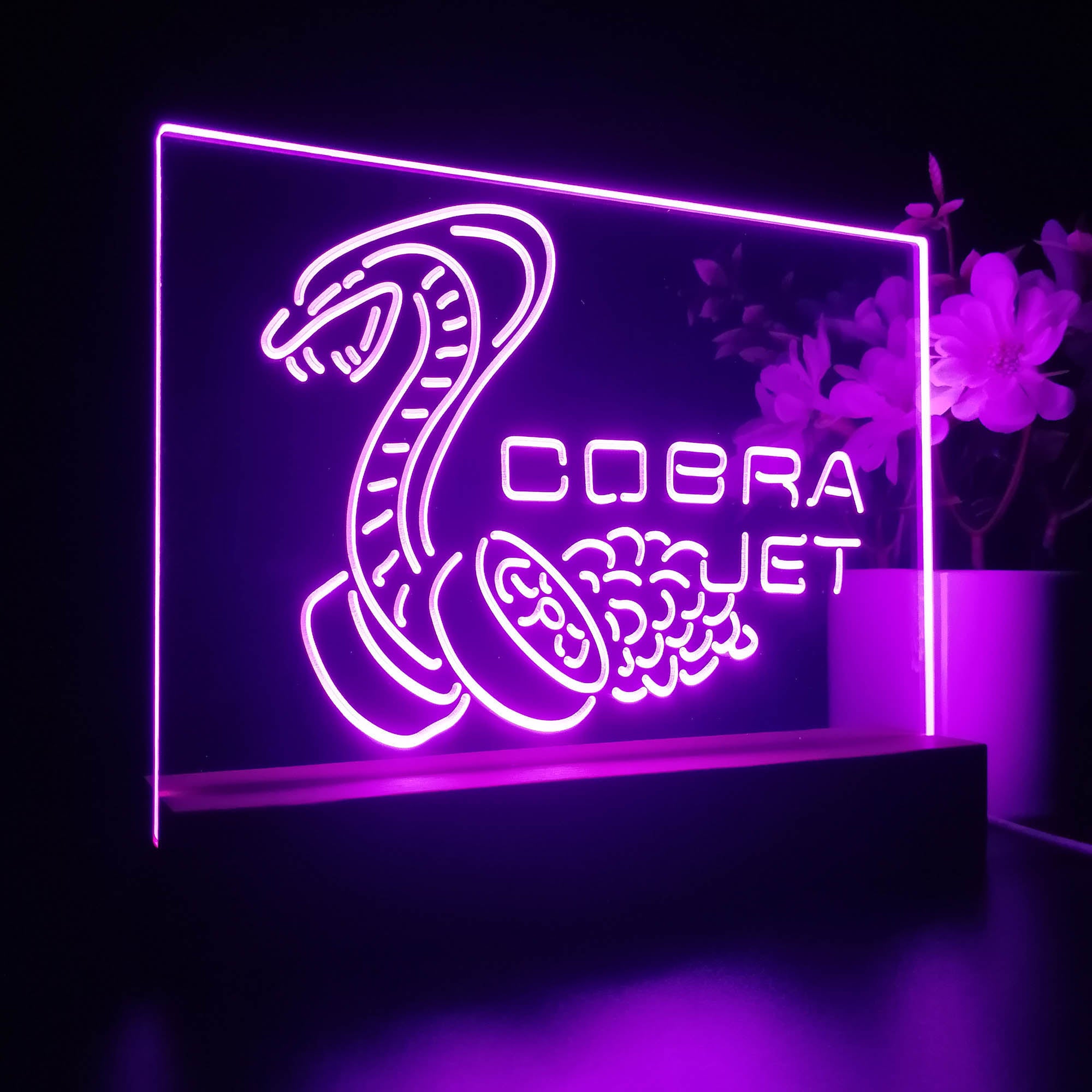 Cobra Jet Car Night Light LED Sign