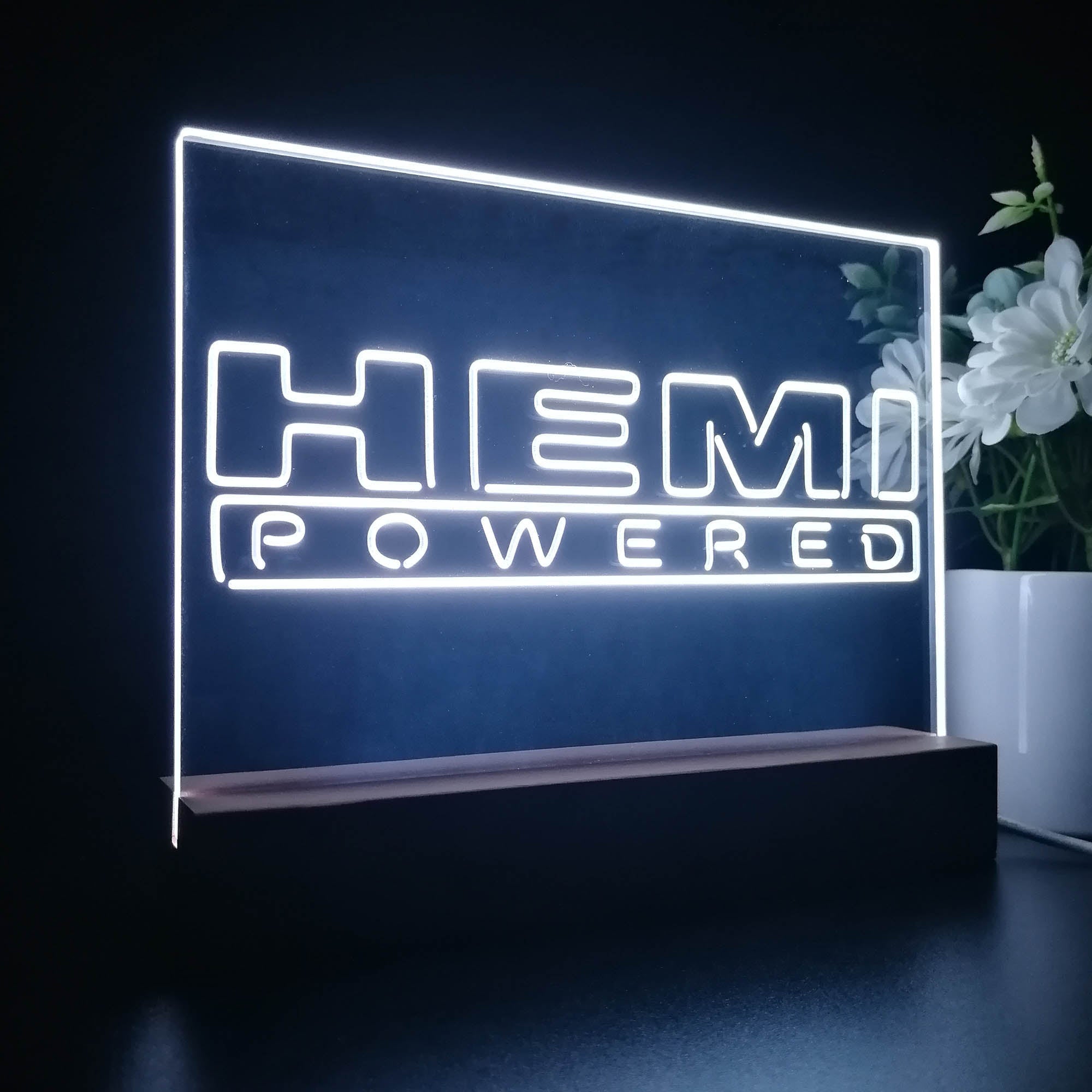 Hemi Powered Car Night Light LED Sign
