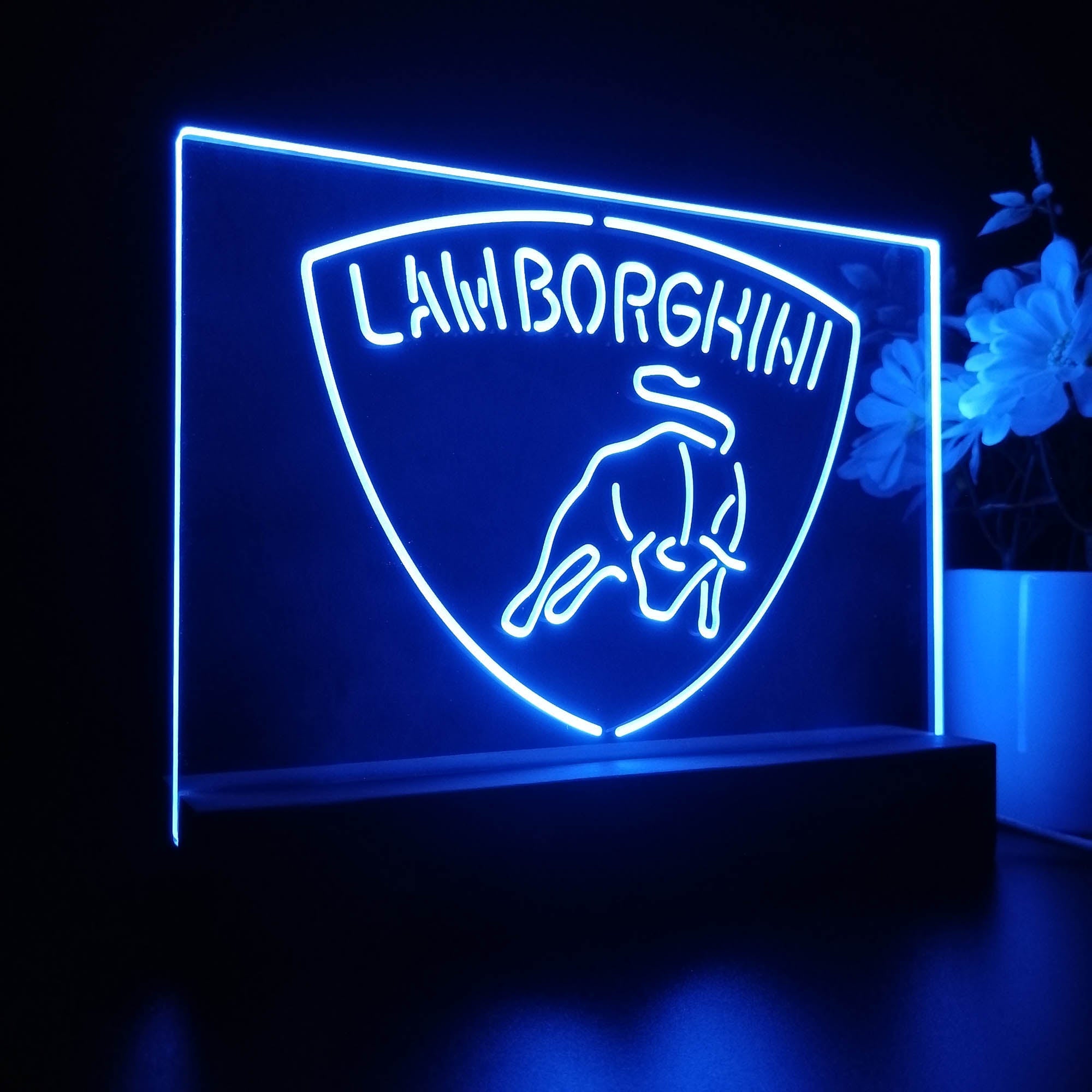 Lamborghini Sport Car Night Light LED Sign