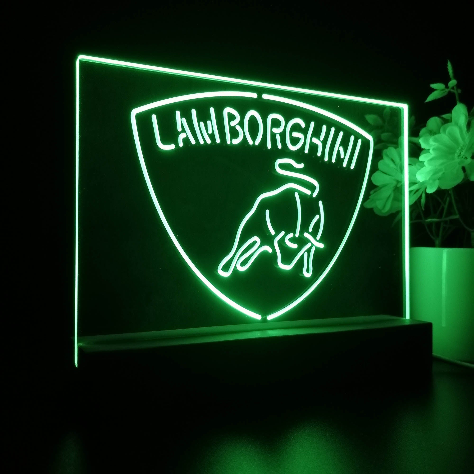 Lamborghini Sport Car Night Light LED Sign