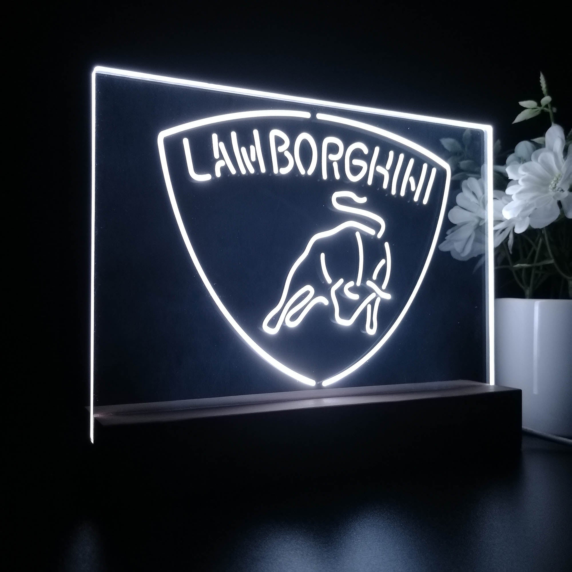 Lamborghini Sport Car Night Light LED Sign