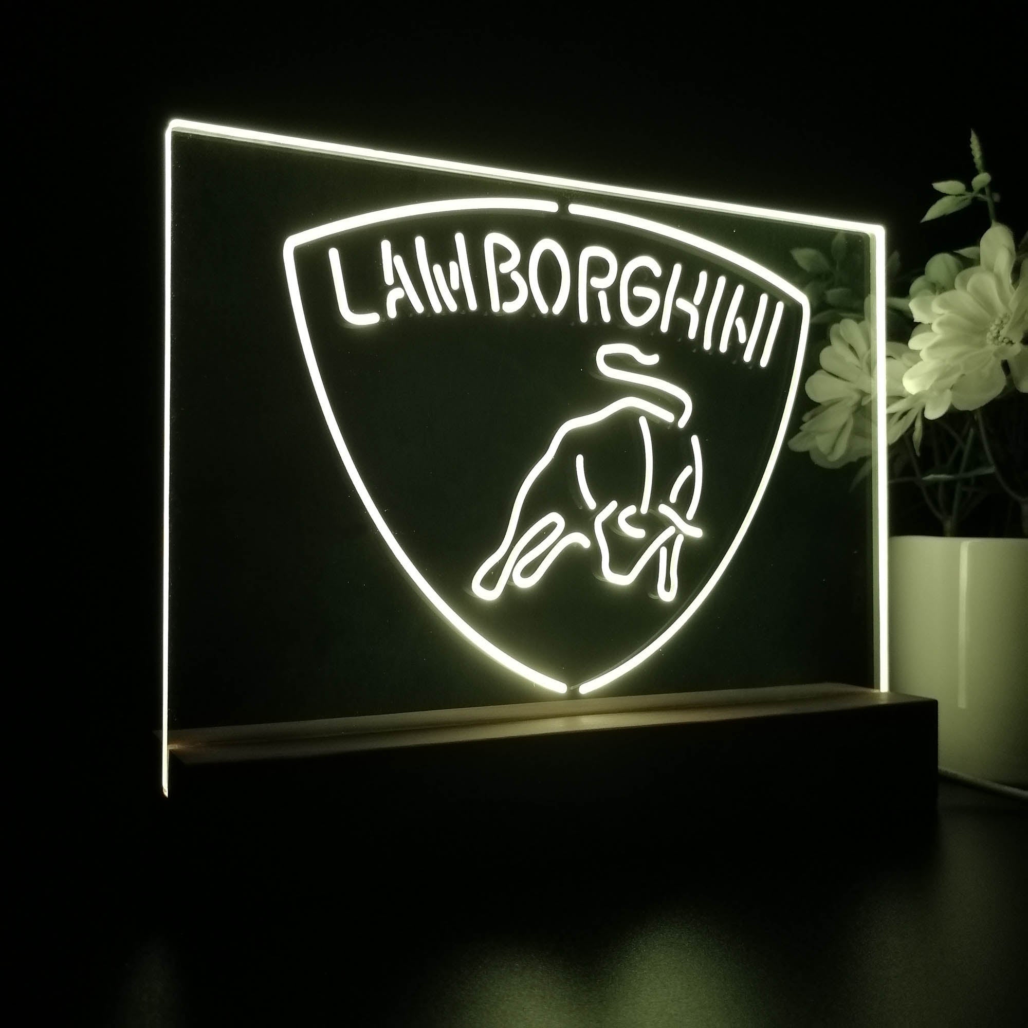 Lamborghini Sport Car Night Light LED Sign