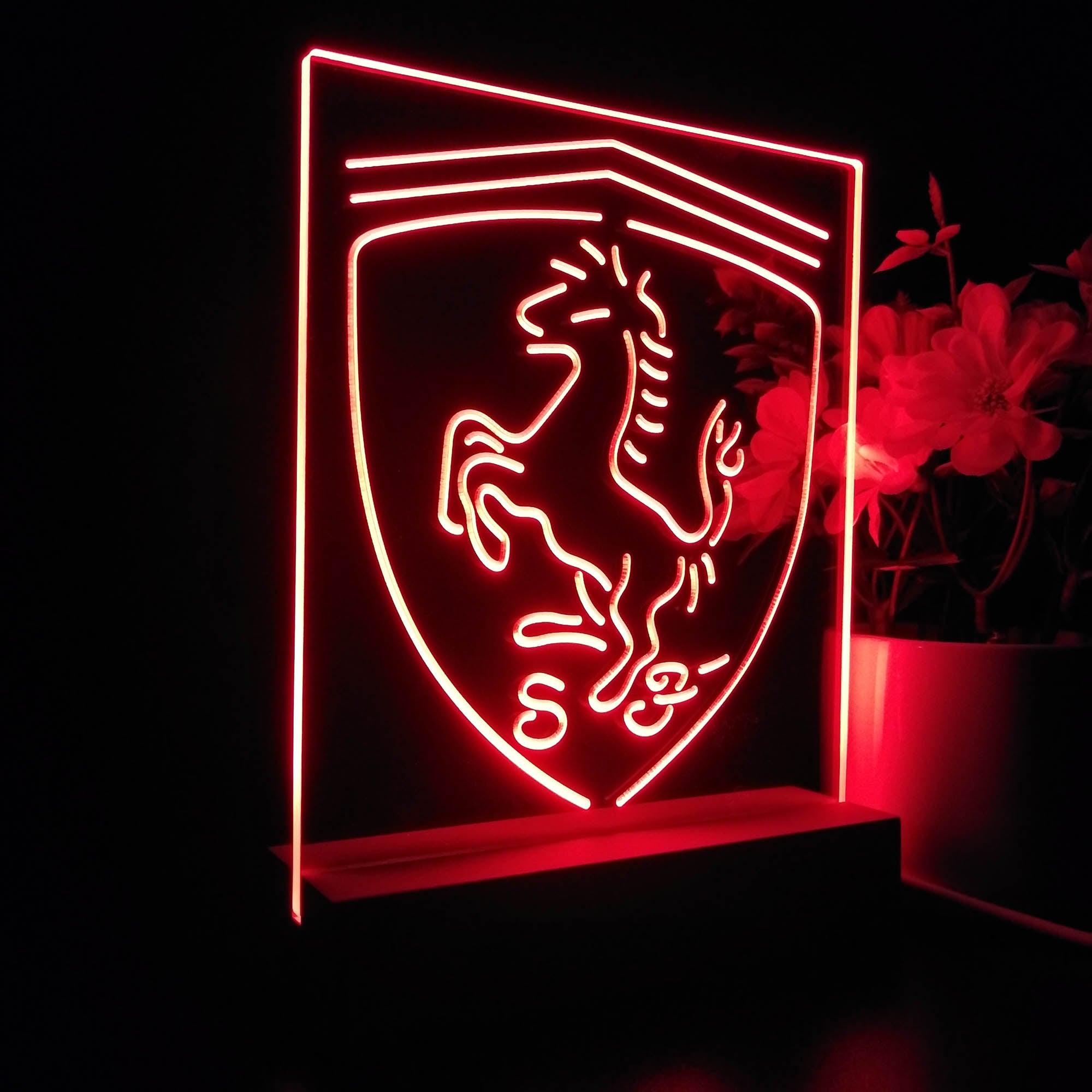 Ferraris Sports Car Night Light LED Sign