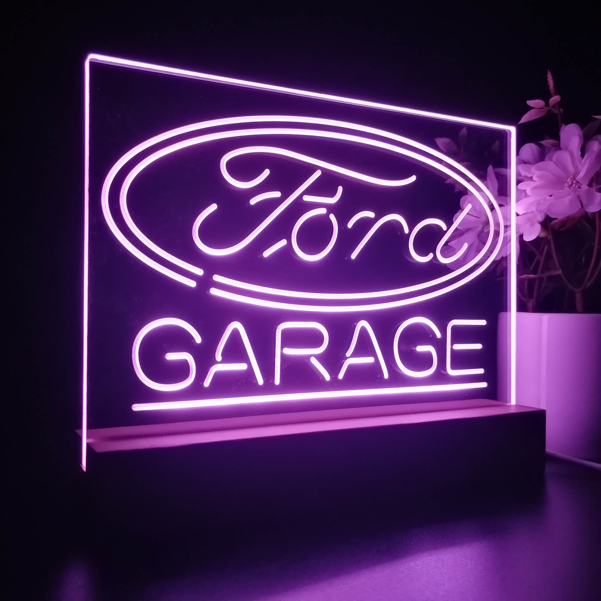 Ford Garage Night Light LED Sign