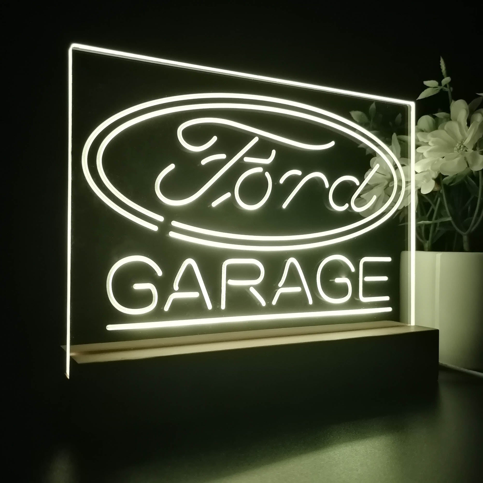 Ford Garage Night Light LED Sign