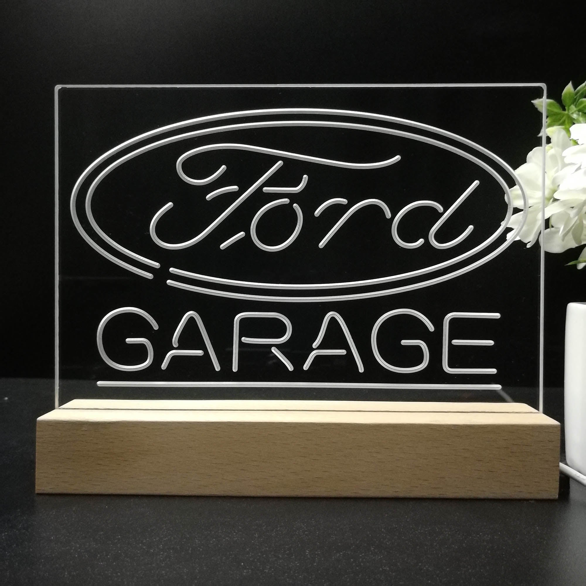 Ford Garage Night Light LED Sign