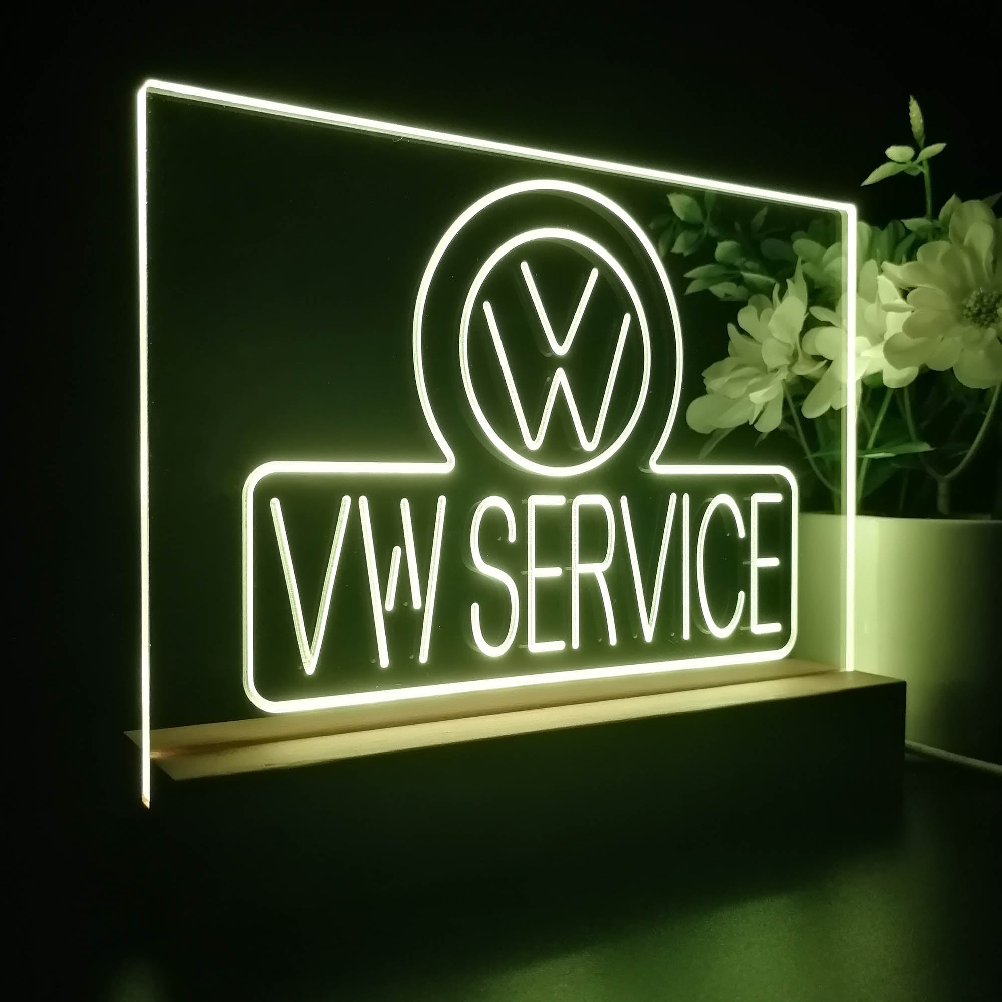 Volkswagen VW Service Night Light LED Sign