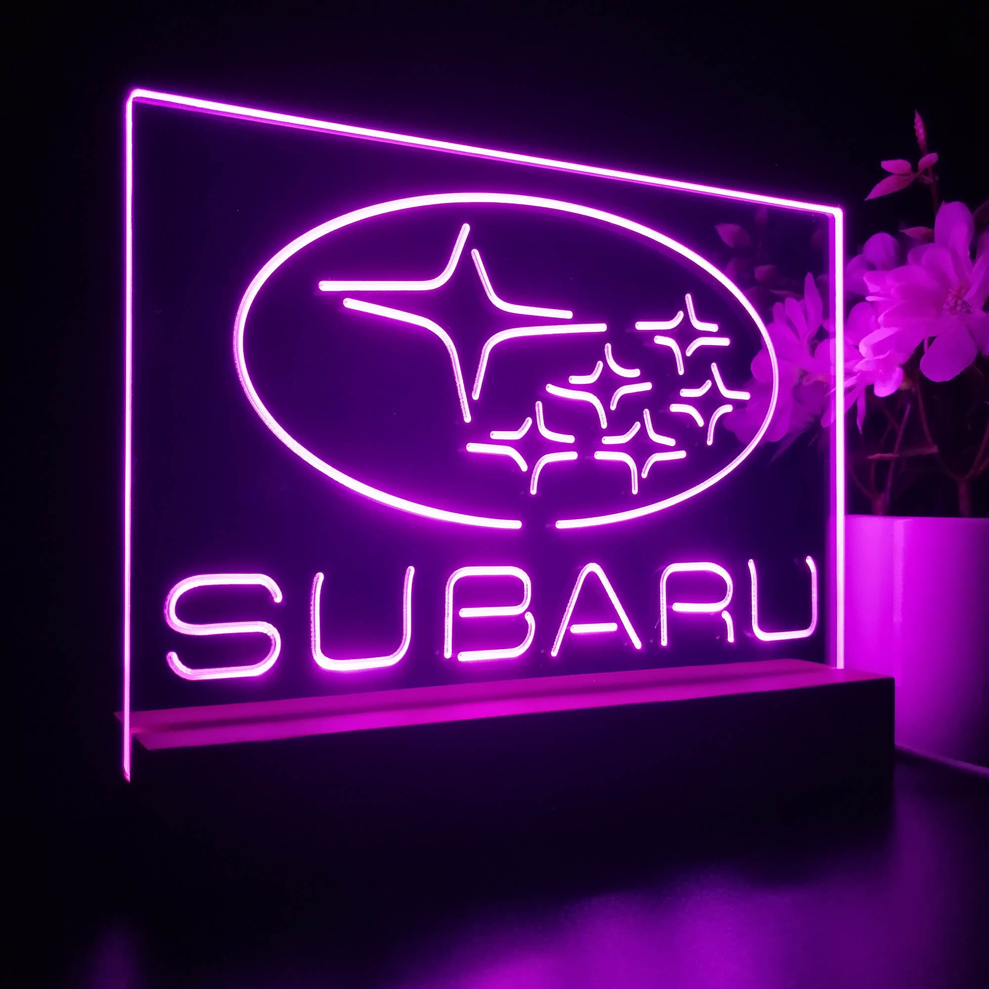 Subaru Car Night Light LED Sign
