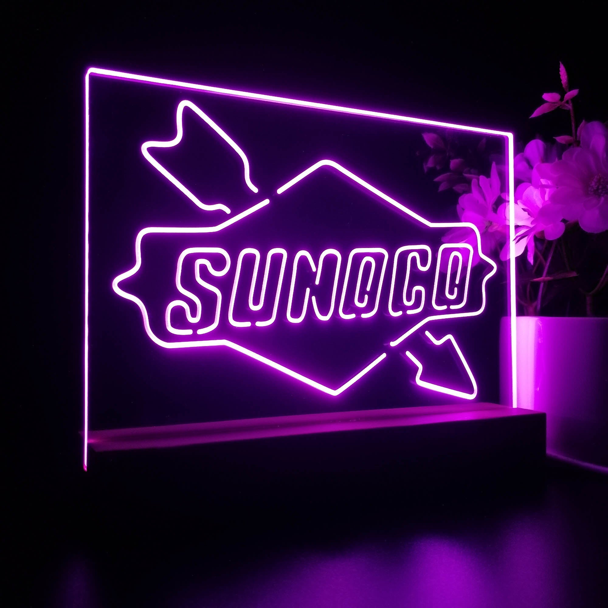 Sunoco Motor Night Light LED Sign