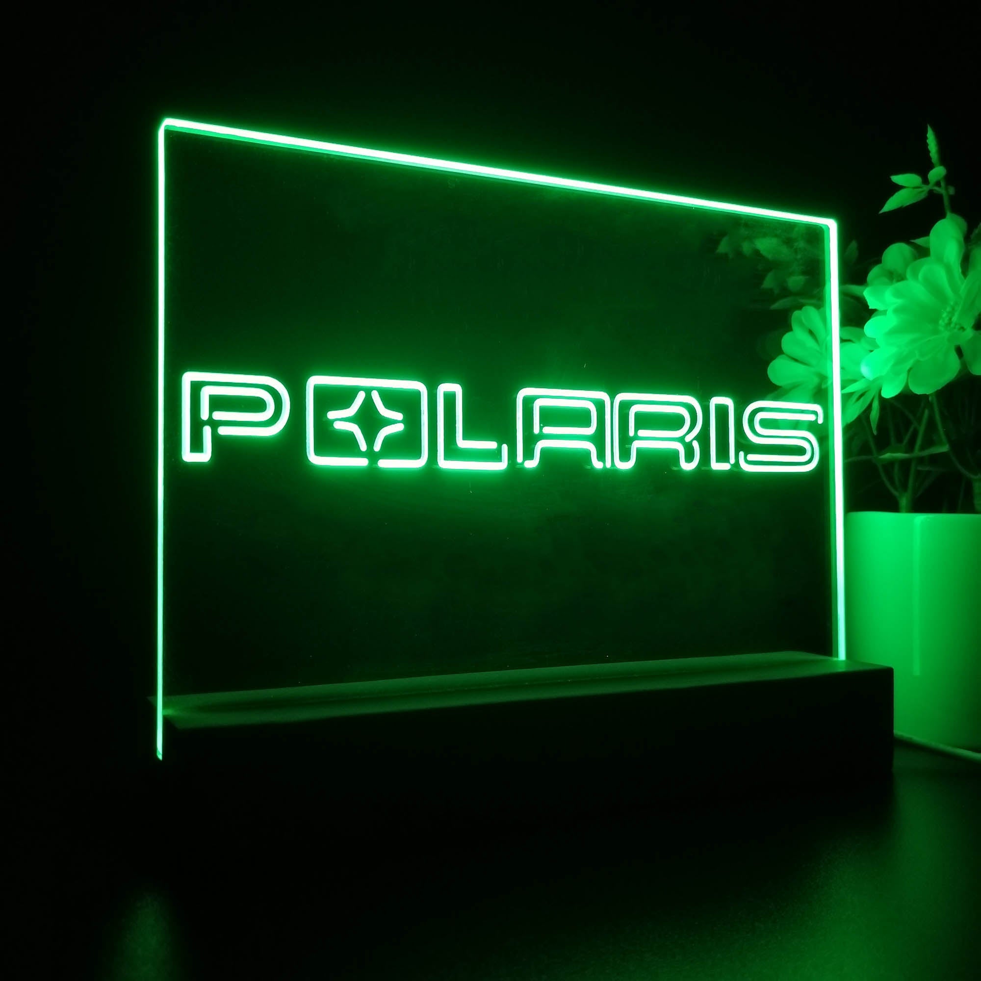 Polaris Snowmobile Night Light LED Sign