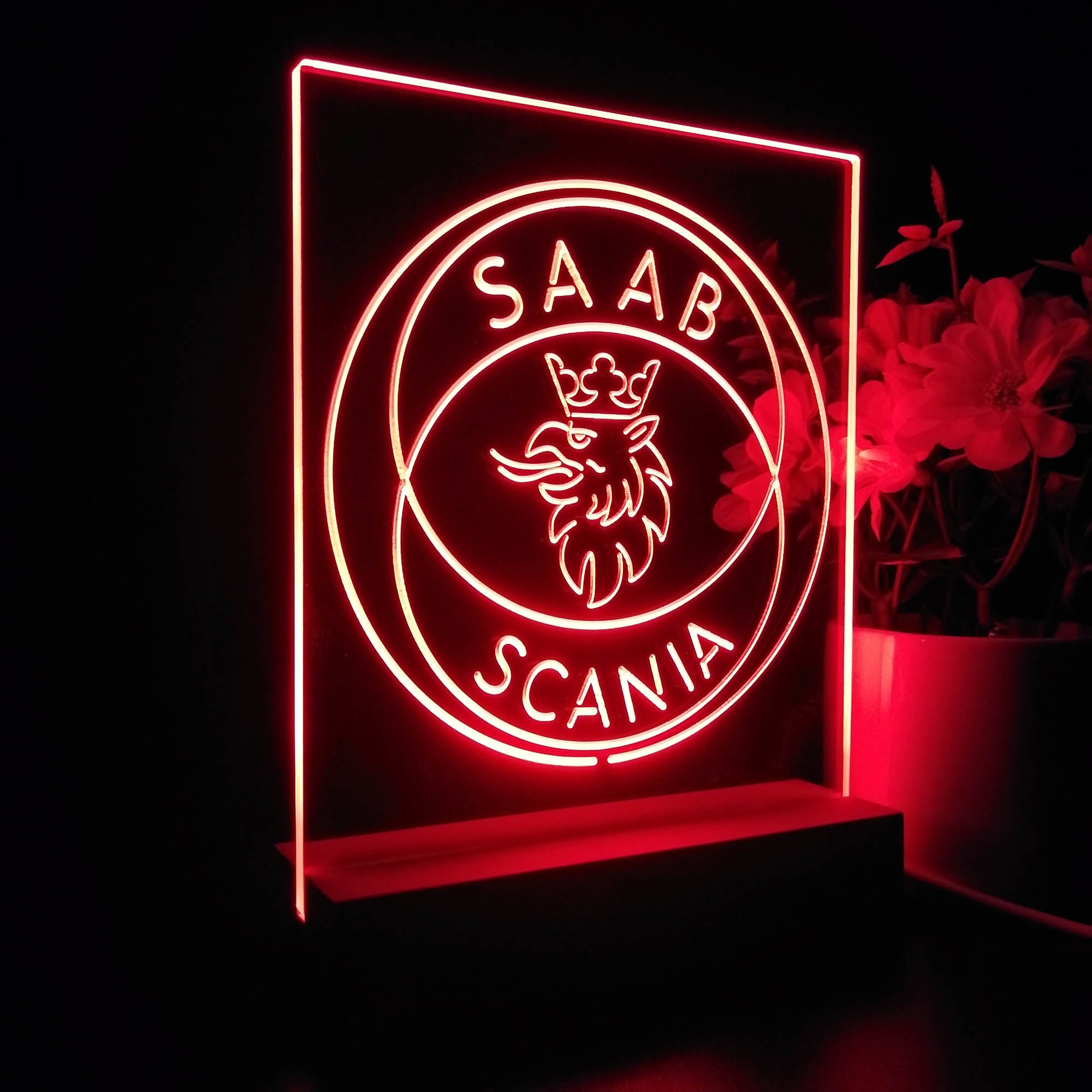 Scania Truck SAAB Night Light LED Sign
