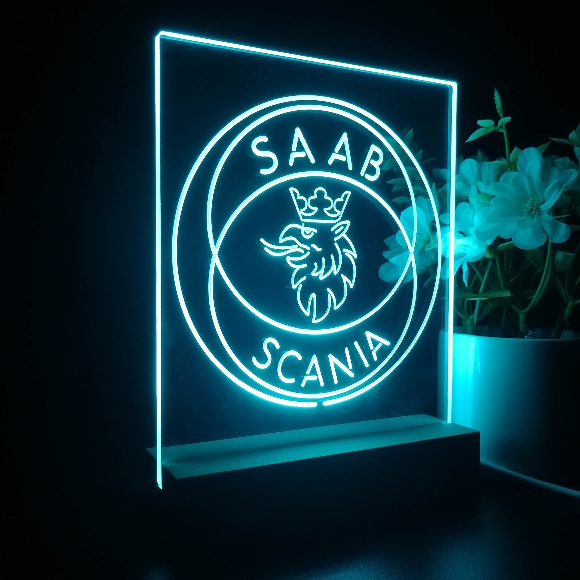 Scania Truck SAAB Night Light LED Sign