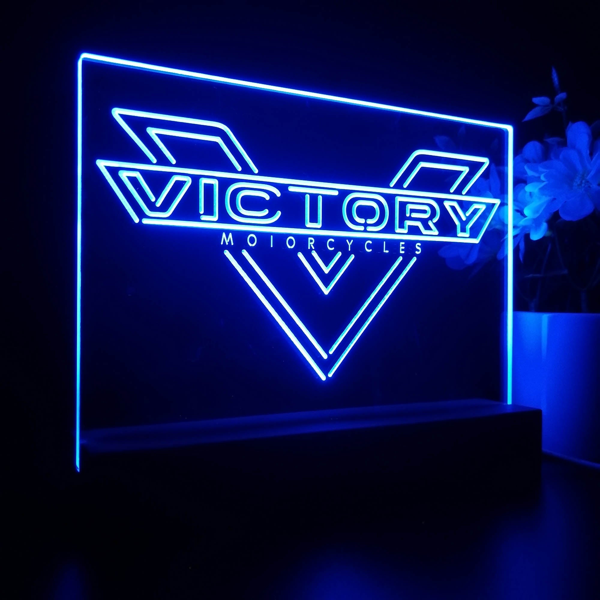 Victory Motorcycles Night Light LED Sign