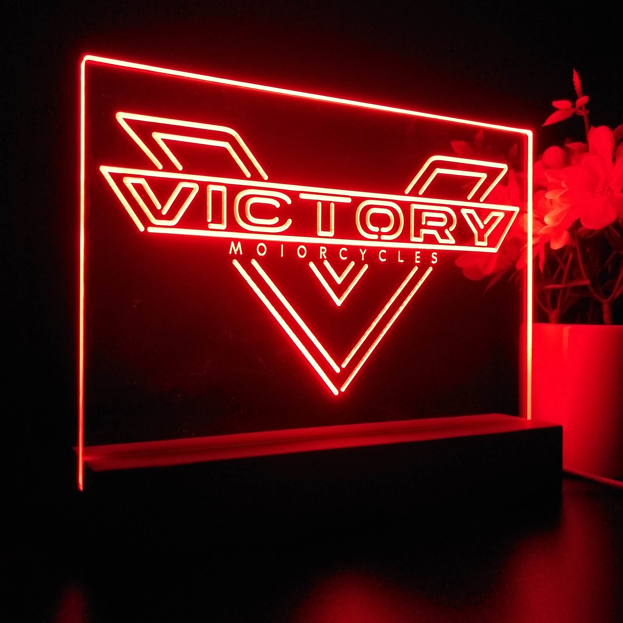 Victory Motorcycles Night Light LED Sign