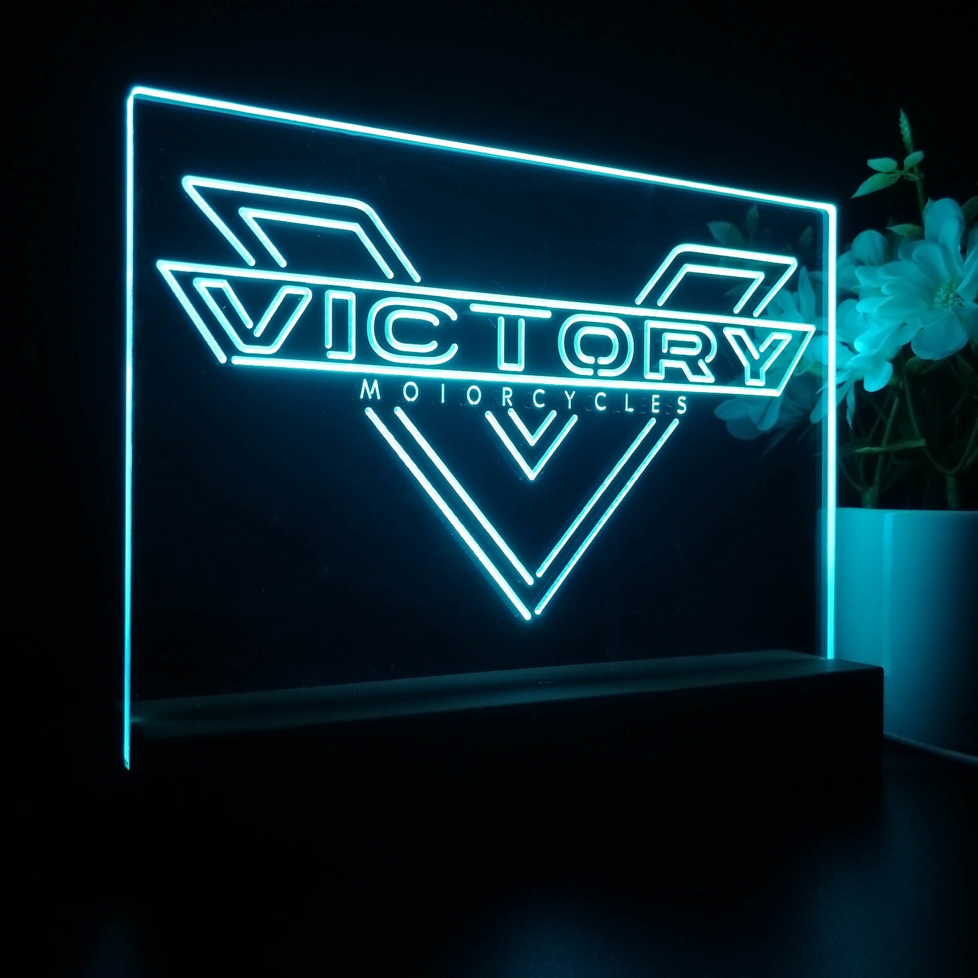 Victory Motorcycles Night Light LED Sign