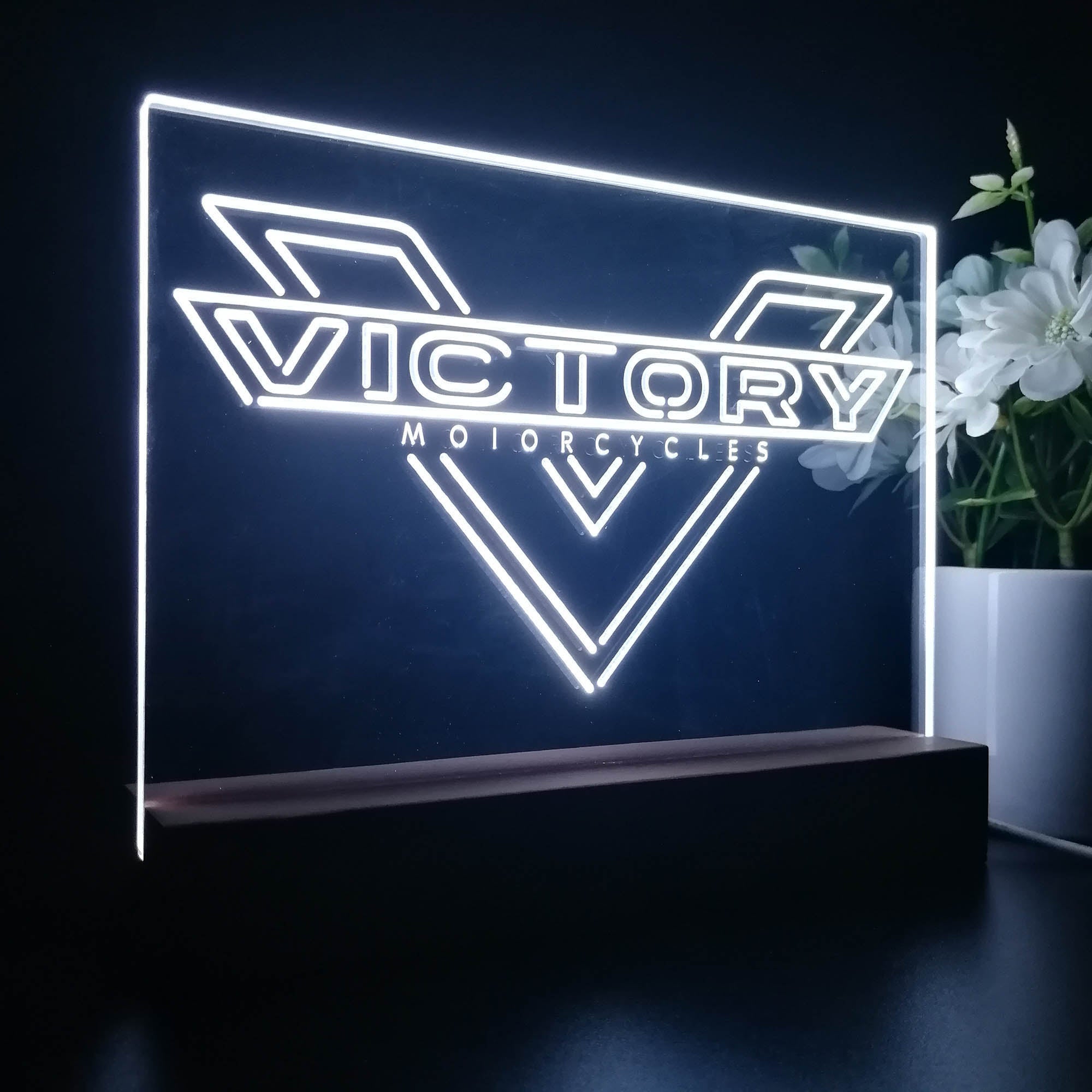 Victory Motorcycles Night Light LED Sign