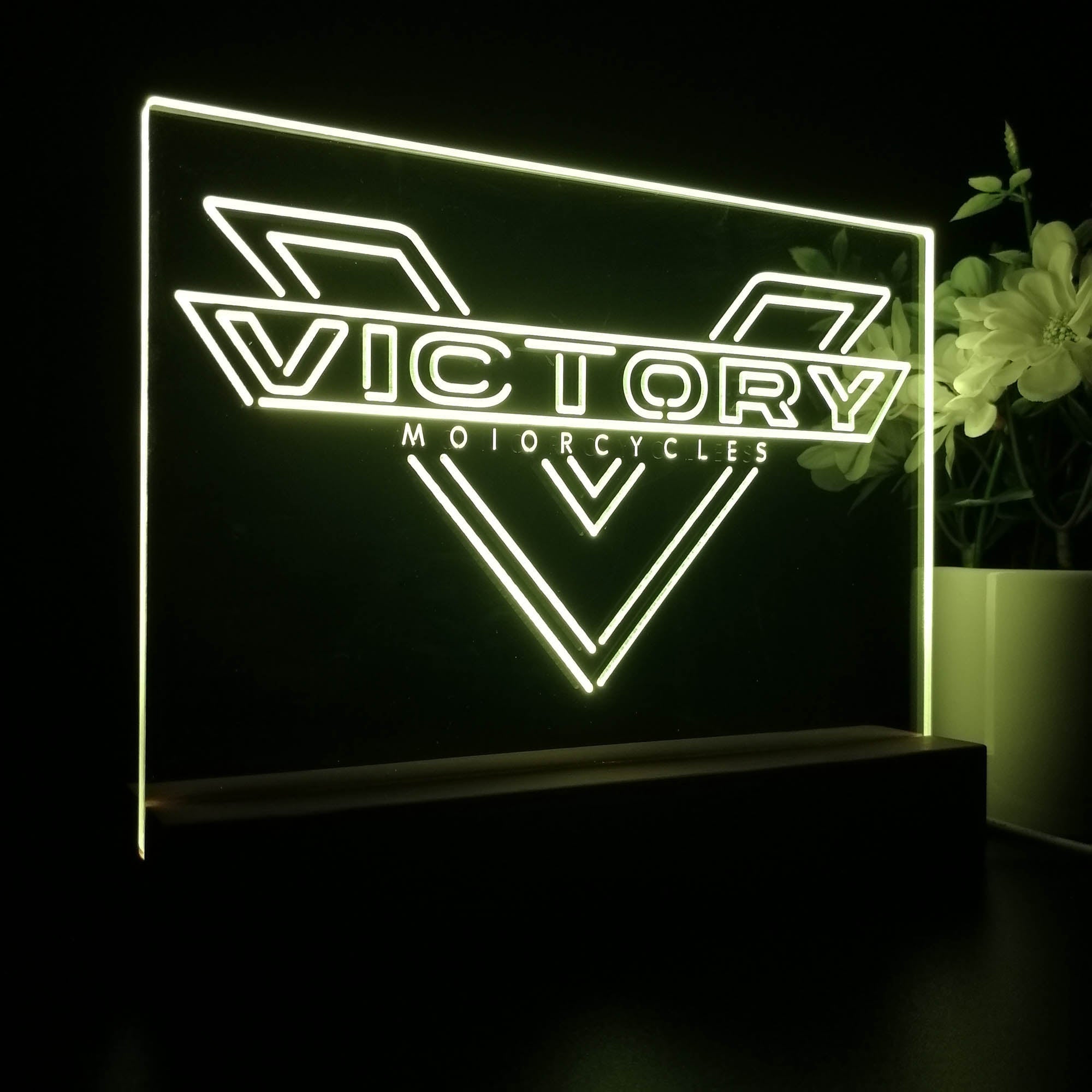 Victory Motorcycles Night Light LED Sign